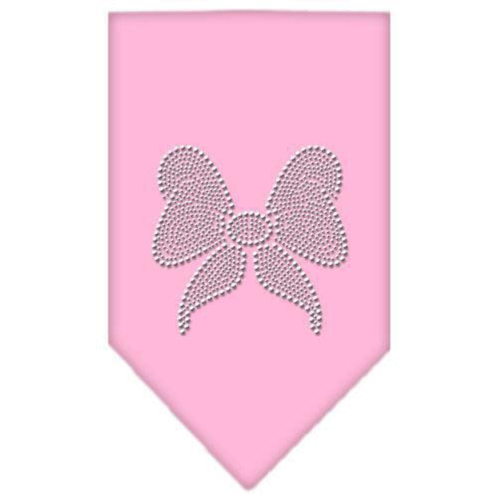 Sparkling Rhinestone Dog Bandana with Bow - Red Large Pet Bandana for Dogs, Perfect for Holidays, Parties & Special Occasions