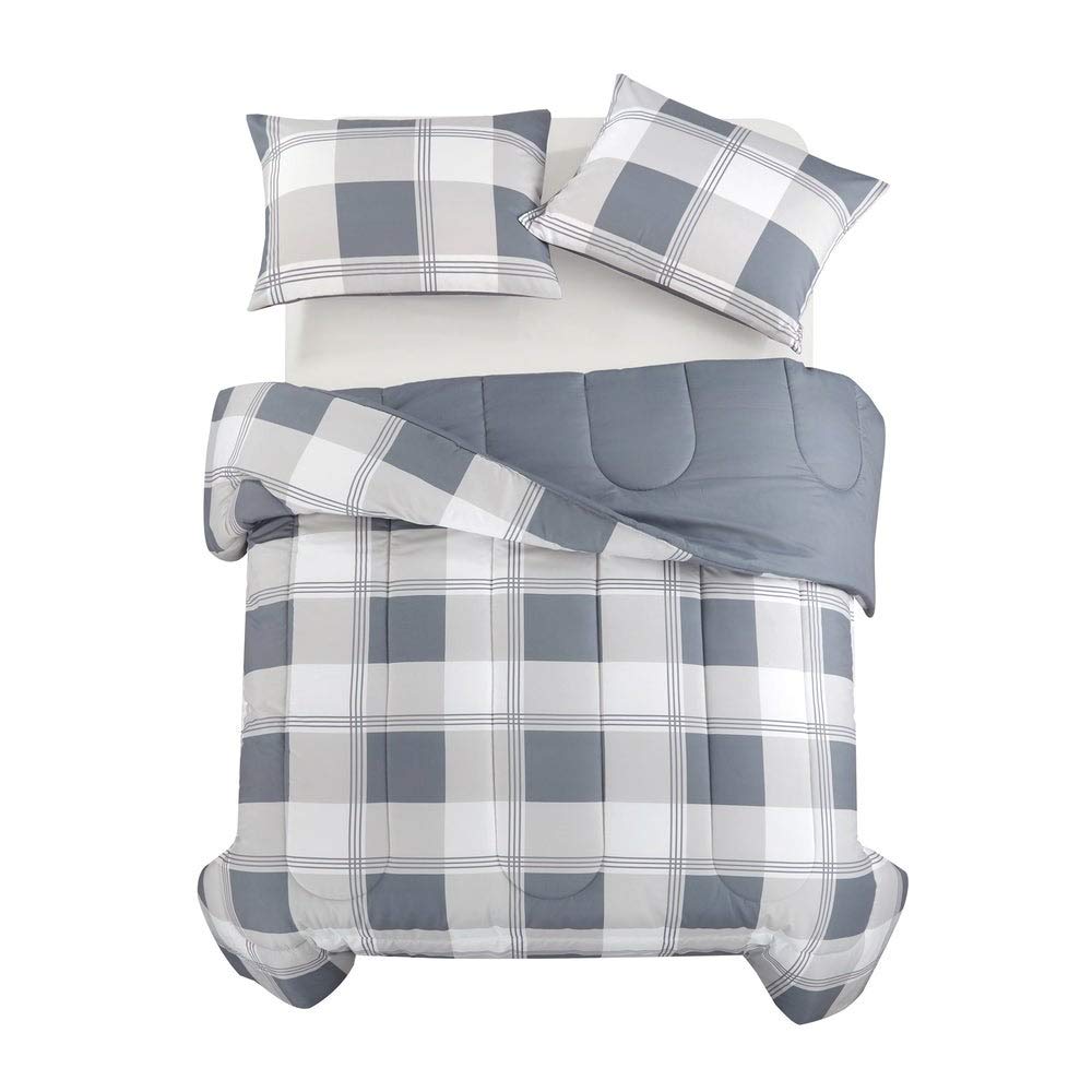 American Kids Hunter Plaid Comforter Set - Full/Queen Size Soft Bedding for Boys & Girls | Cozy Bedroom Decor, Sleepover Essentials, Dorm Room Must-Have