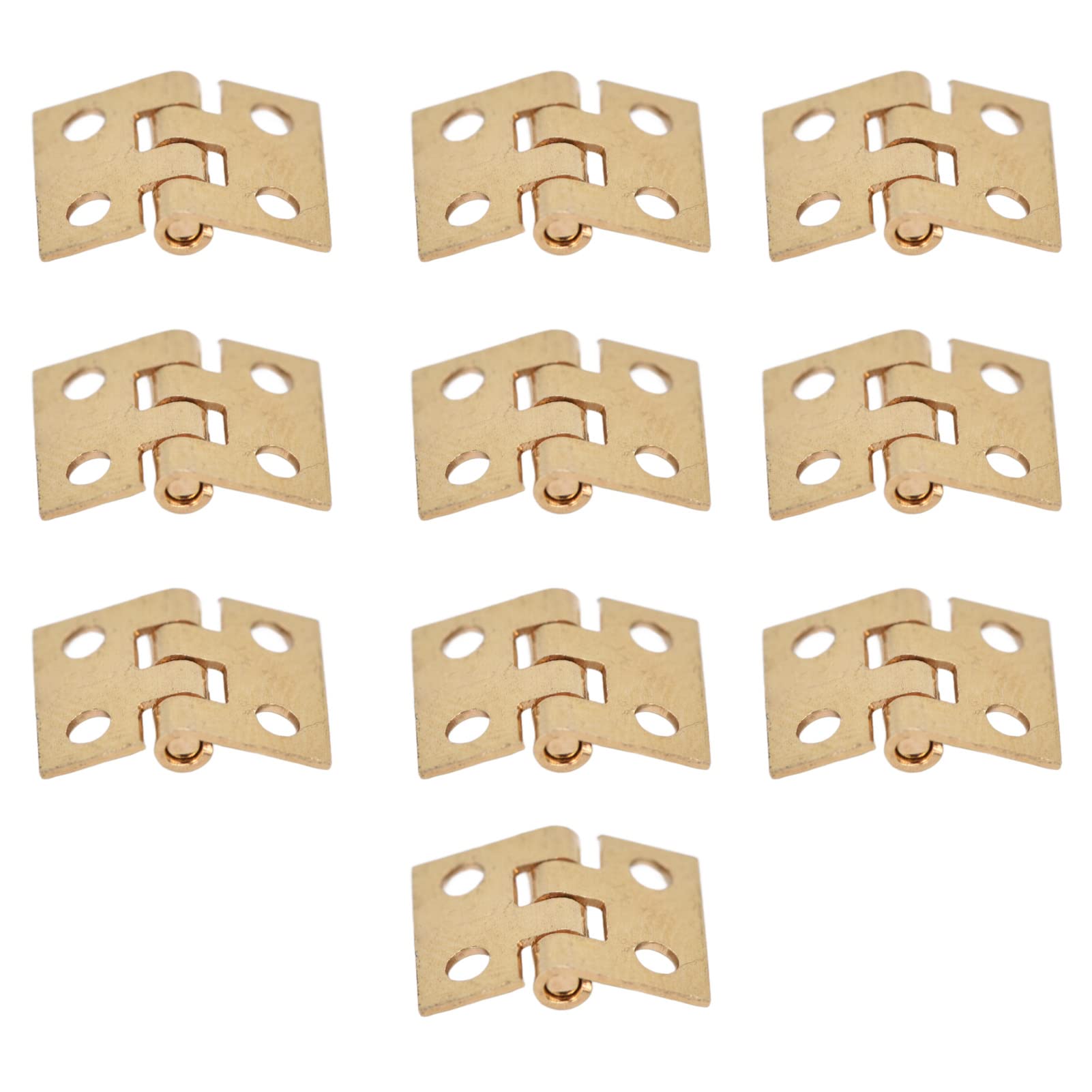 Xirfuni Mini Butler Tray Hinge Set - Rustproof Metal Cabinet Hinges for 1:12 Scale Dollhouse - Retro Simulation Miniature Furniture Hardware - Perfect for DIY Dollhouse Accessories and Miniature Cabinet Doors