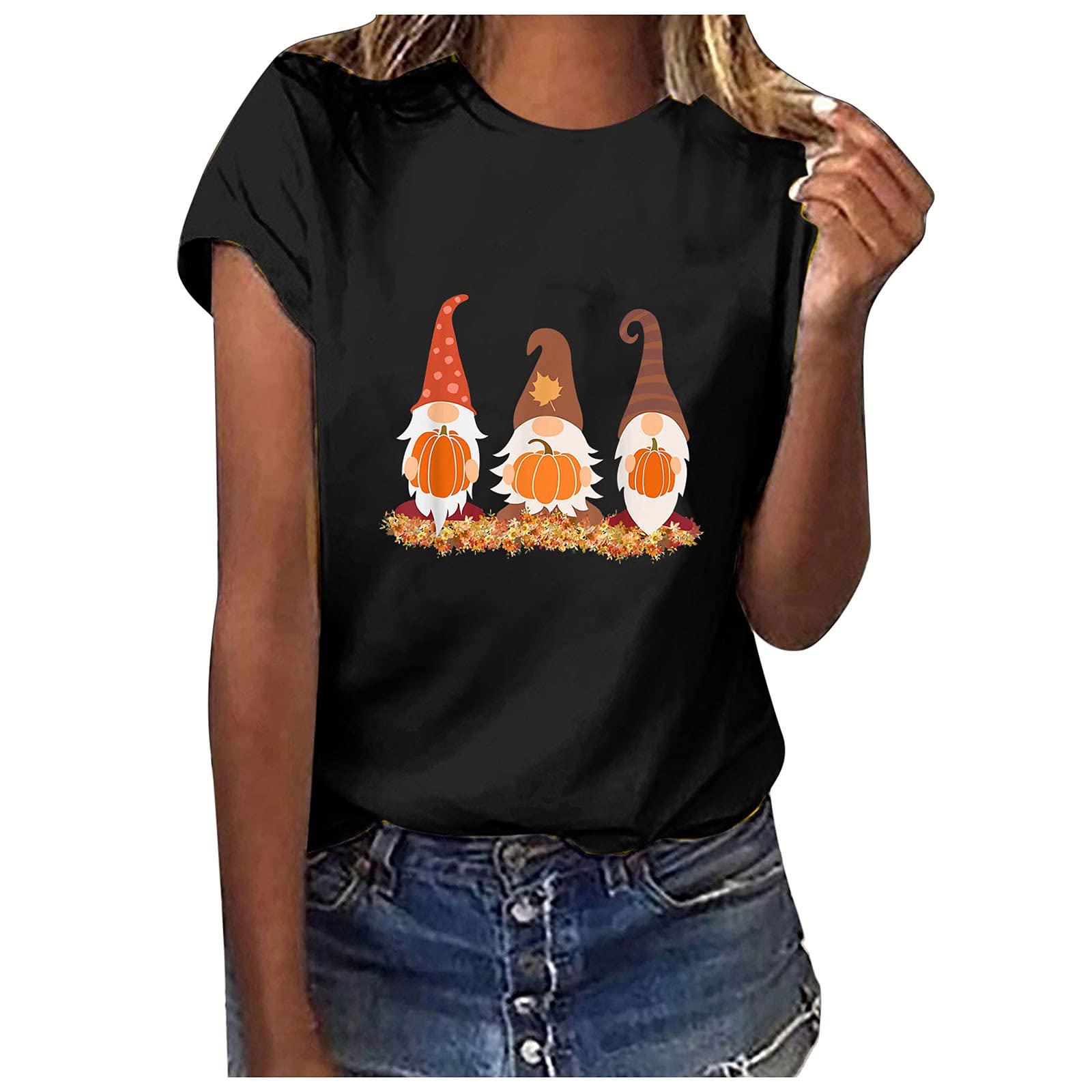Spooky Halloween Workout Shirt - Women's Oversized Crewneck Tee | Loose Short Sleeve Blouse for Summer & Gym | Perfect for Costume Parties, Workouts & Casual Wear