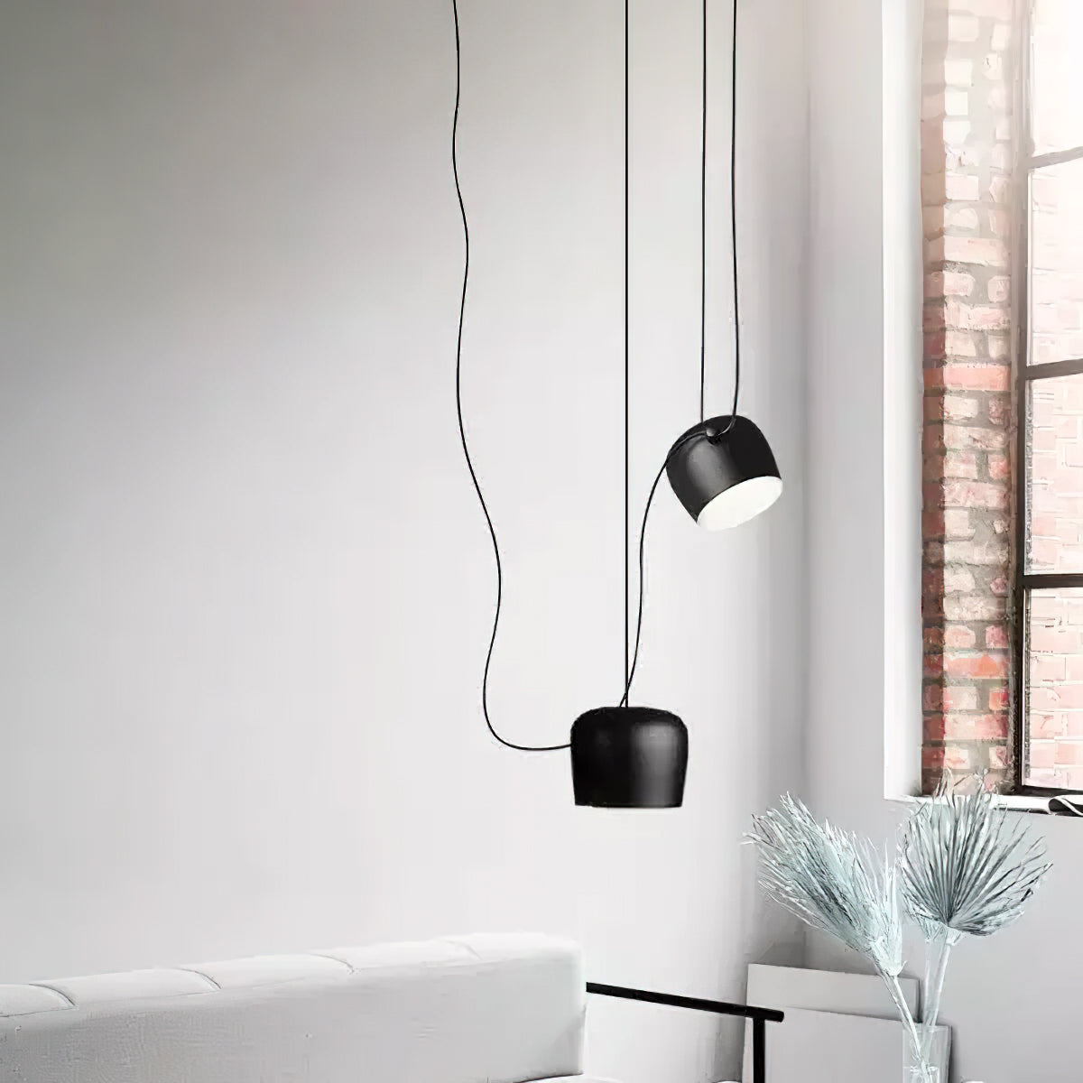 Modern Minimalist Aim Pendant Lamp - Adjustable Hanging Light Fixture for Kitchen Island, Dining Room, Bedroom & Living Room Decor