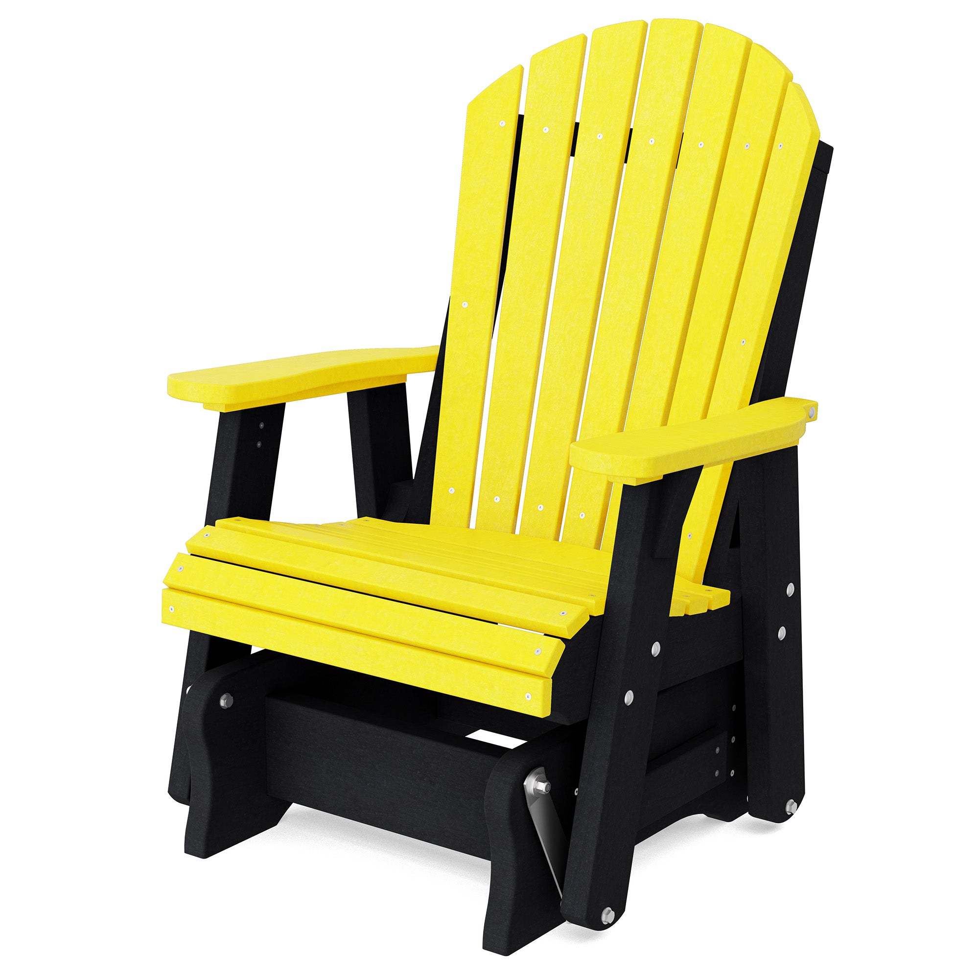 Heritage Single Glider Rocking Chair - Classic Wooden Nursery Glider for Baby Room, Breastfeeding & Relaxation - Perfect for Nurseries, Bedrooms & Living Rooms