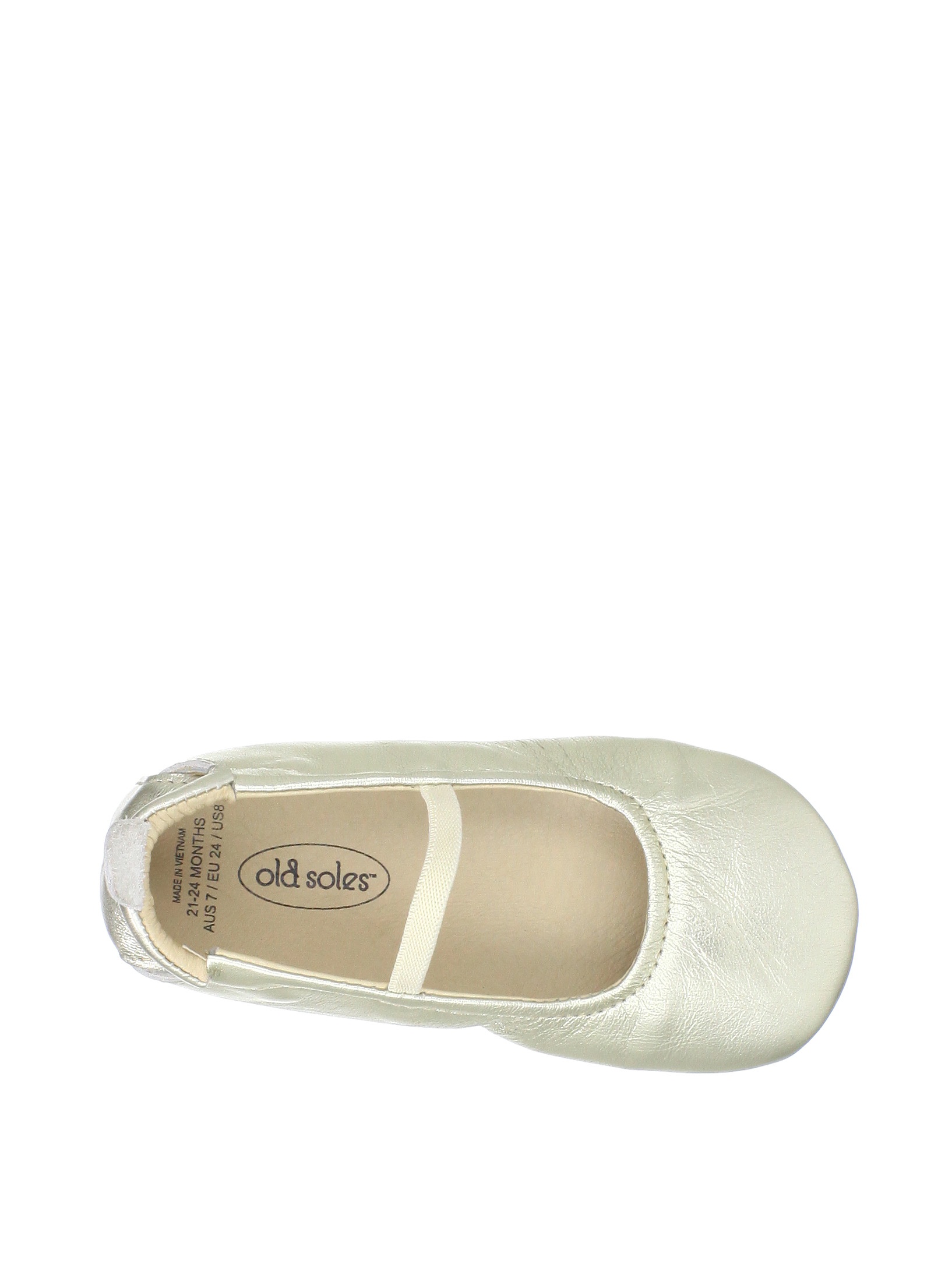 Old Soles Girls' Luxury Leather Ballet Flats - Gold Soft Sole Toddler Shoes Size 20 EU (9-12 Months) | Perfect for First Walkers, Special Occasions & Dress-Up Play