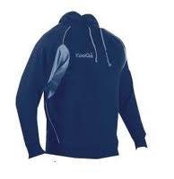 Kooga Rugby Teamwear Hooded Training & Leisure Top - Navy/Sky Blue | Perfect for Rugby Practice, Gym Workouts & Casual Wear