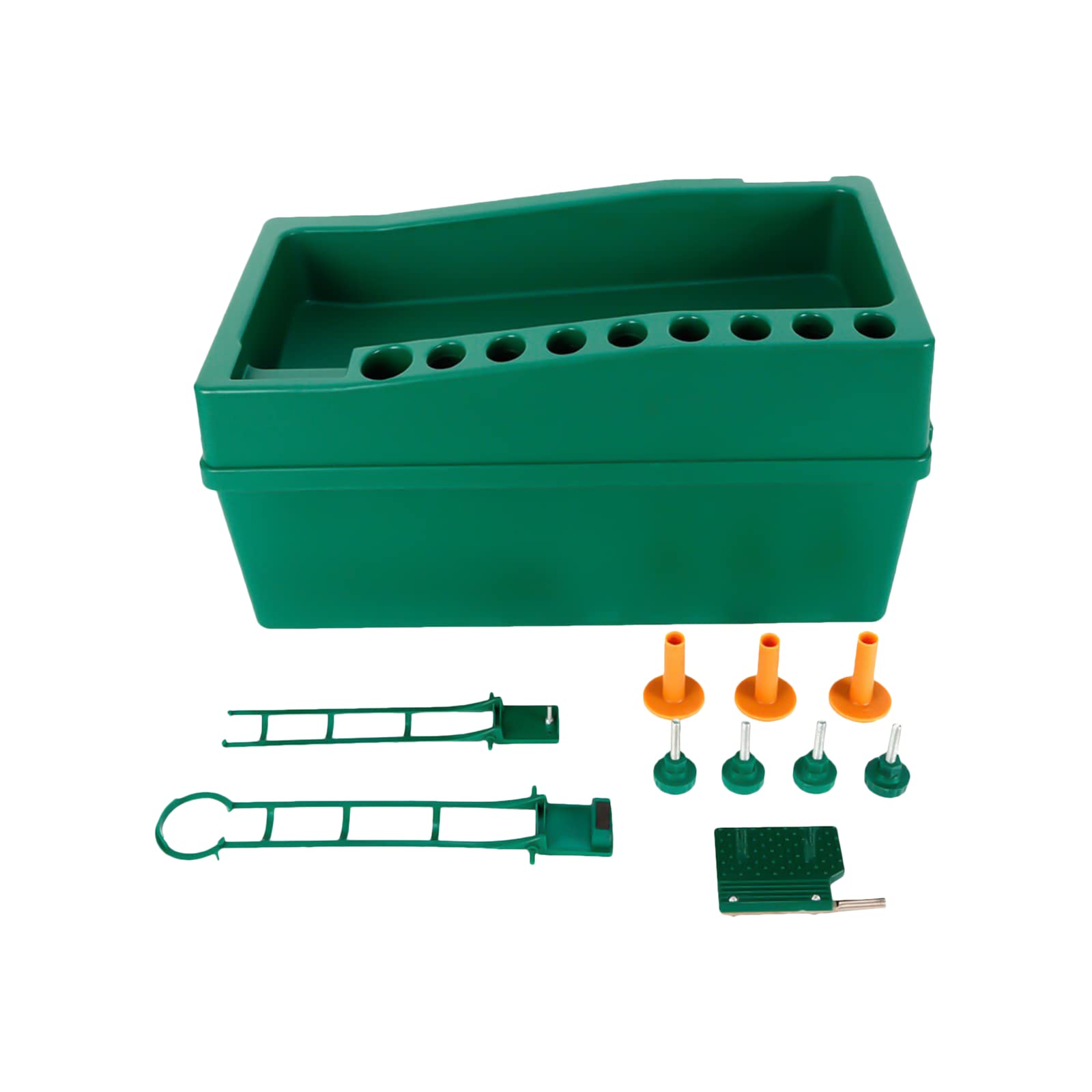Eapmic Automatic Golf Ball Dispenser & Tee Up Machine - Golf Club Organizer - No Power Required - Perfect for Driving Range & Home Practice