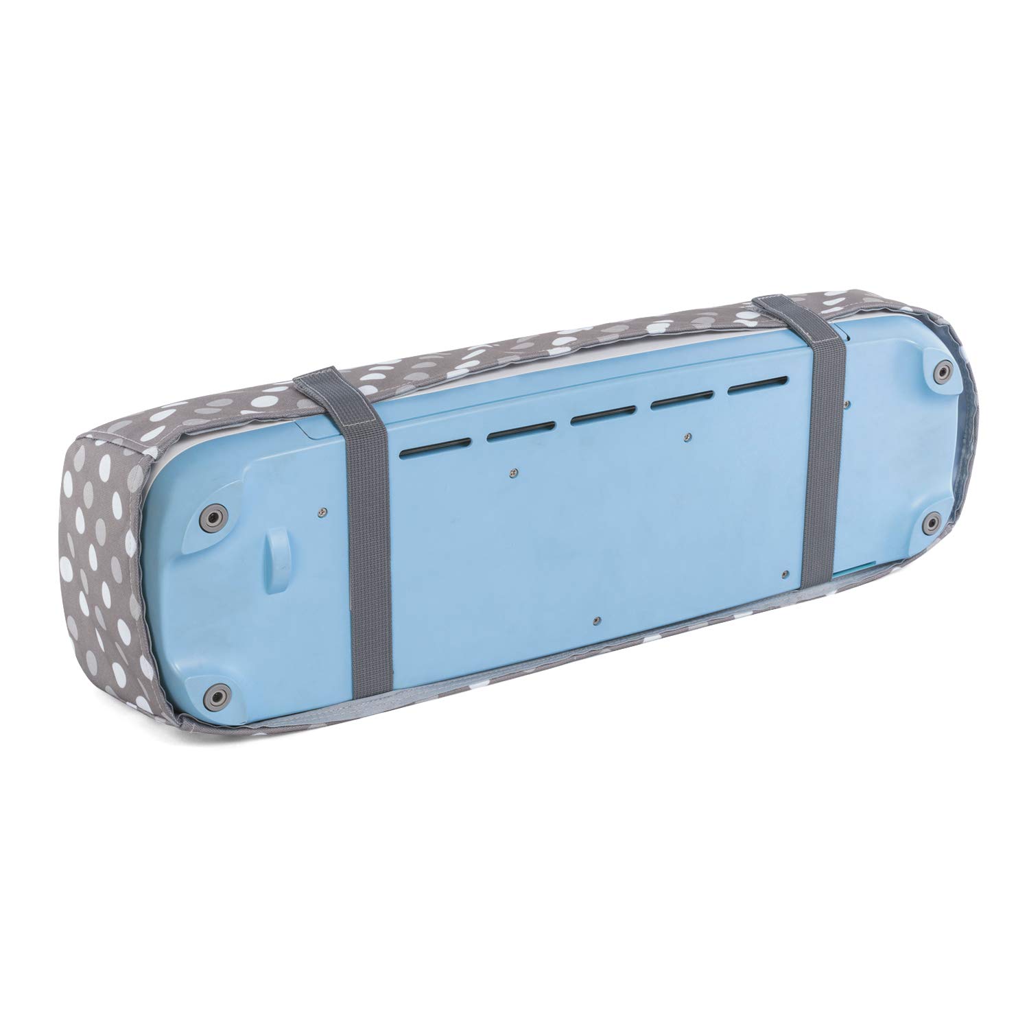 Luxja Dust Cover for Cricut Explore Air & Air 2 - Machine Protector with Back Pockets, Gray Polka Dot Design | Perfect for Craft Room Organization & Vinyl Cutting Projects