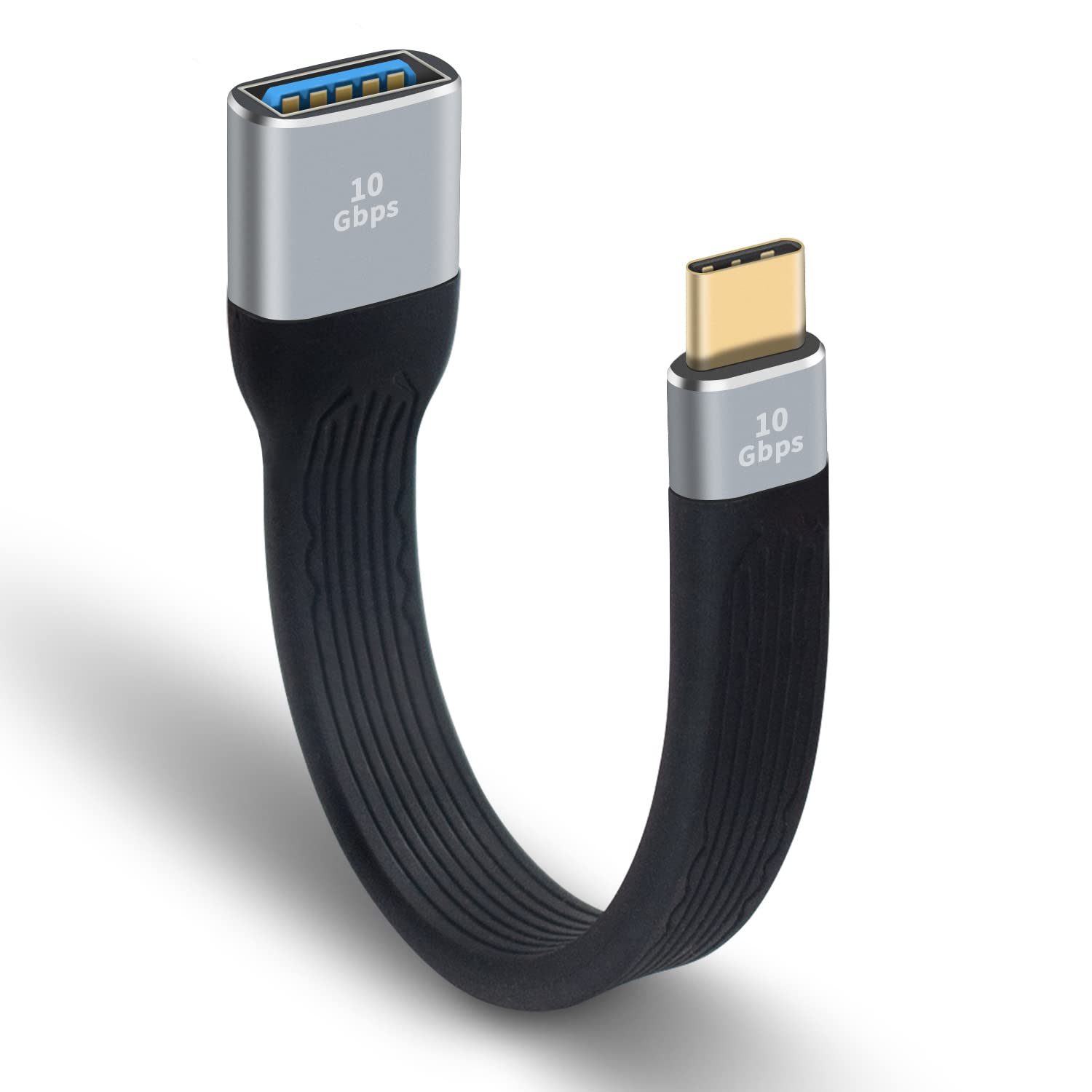 Maxhood USB C to USB 3.0 Adapter - 10Gbps High Speed Thunderbolt 3 Compatible Male to Female Converter Cable (13cm) - Perfect for MacBook Pro, Dell XPS, HP Laptops & PC Data Transfer