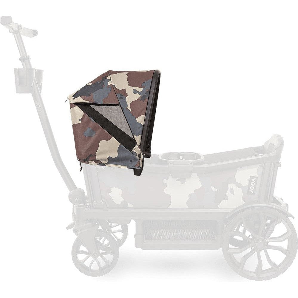 Veer Cruiser Custom Retractable Canopy - UV Protection Sun Shade for Strollers, Bikes & Outdoor Activities - Perfect for Beach, Park and Family Outings