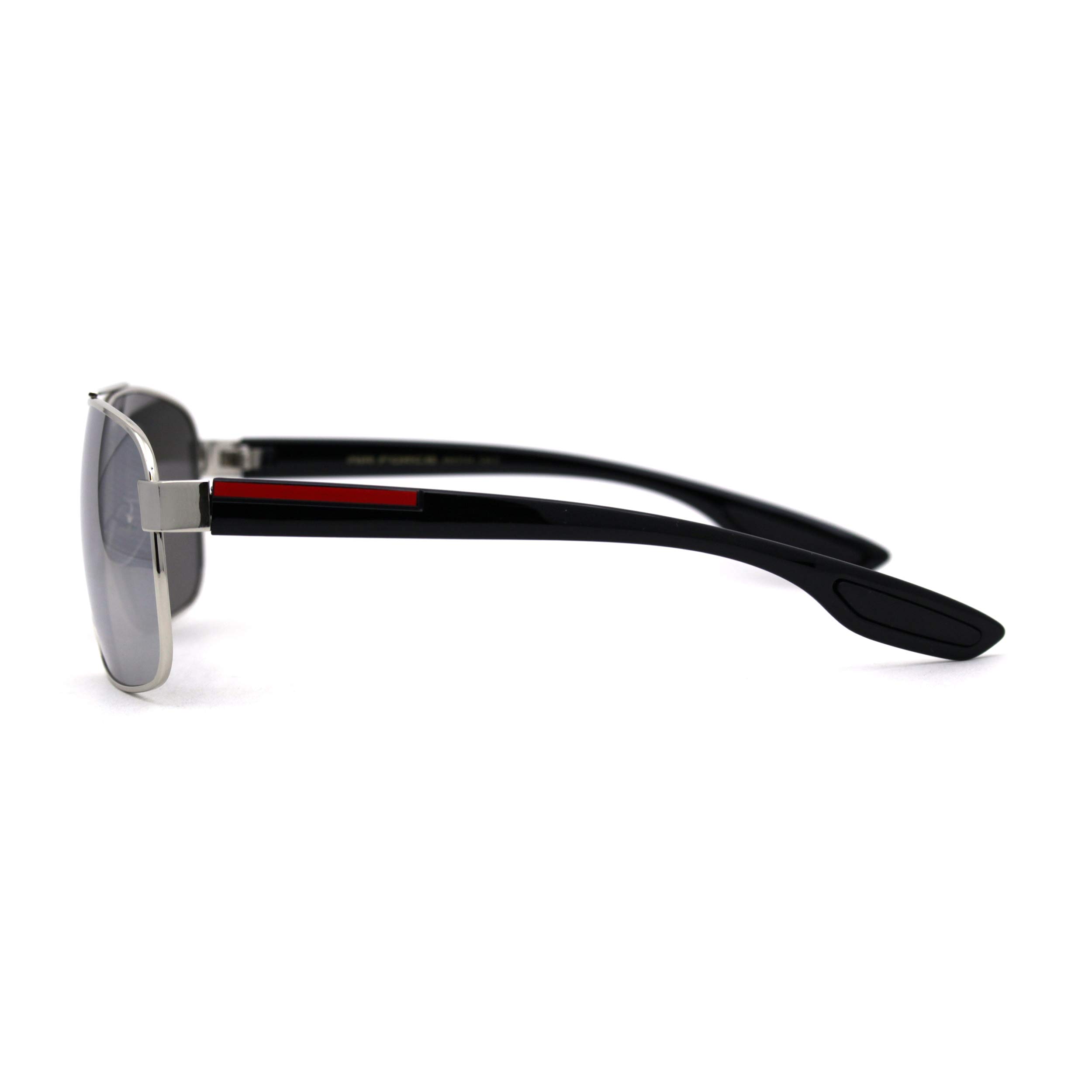 Men's Retro Rectangle Mirrored Lens Aviator Sunglasses - Polarized UV Protection for Driving, Outdoor Sports & Fashion