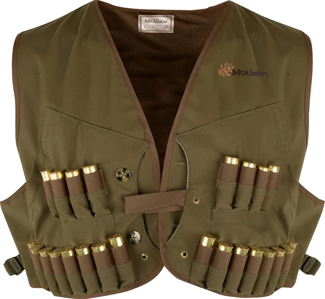 McAlister Wax Canvas Wading Vest for Fly Fishing - Waterproof & Durable Outdoor Gear for Men - Perfect for Streams, Rivers & Lake Adventures