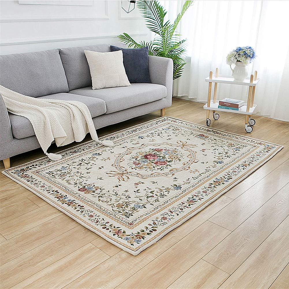 Ukeler Royal Collection Traditional Oriental Floral Rug - 47.2''x71'' Euro Romance Design for Bedroom Decor | Perfect for Living Room, Dining Area & Home Interior Design
