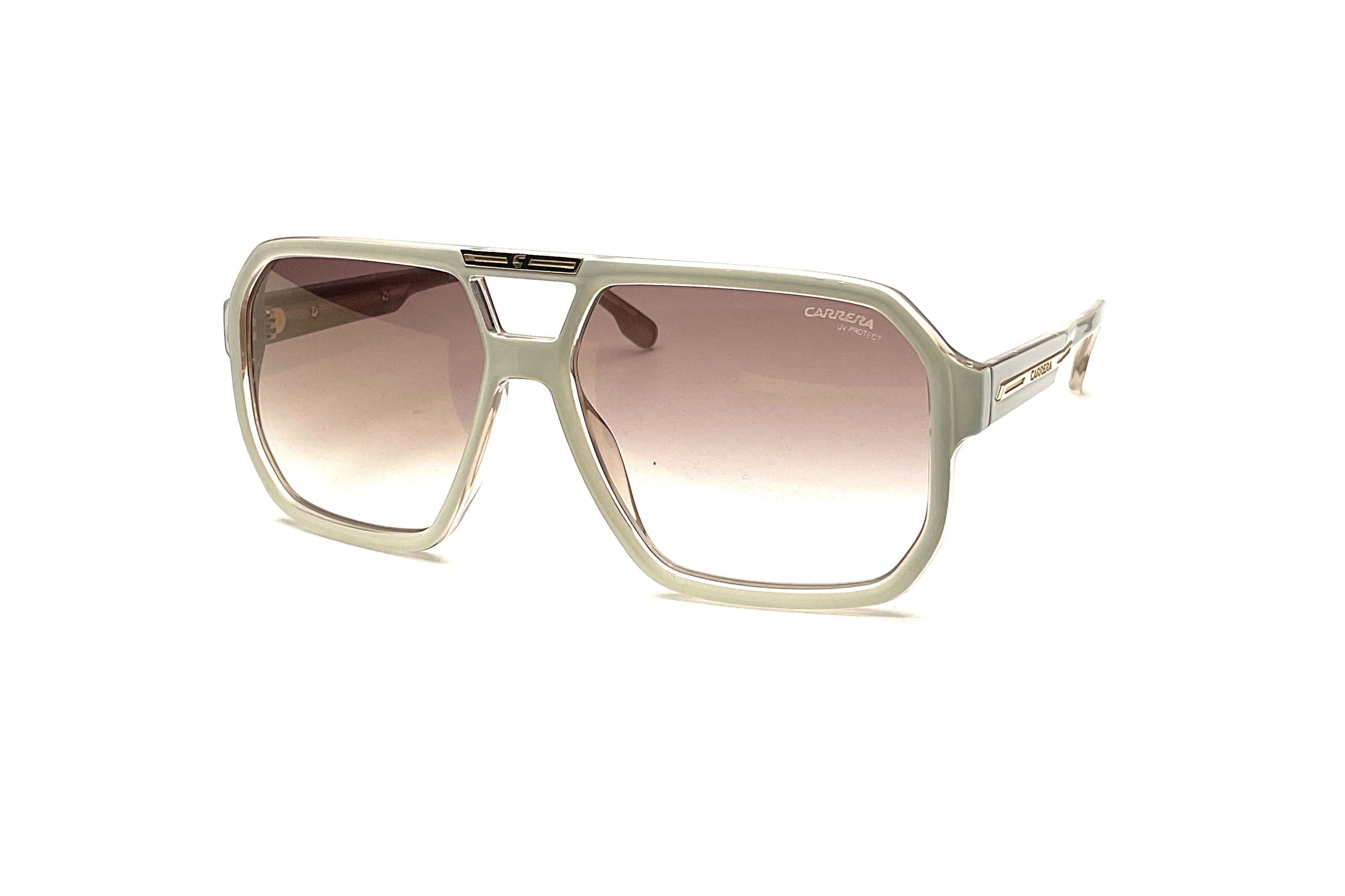 Carrera Victory C 01/S Sunglasses - Gold Ivory Frame - UV Protection - Luxury Fashion Eyewear for Men & Women - Perfect for Driving, Travel & Outdoor Activities