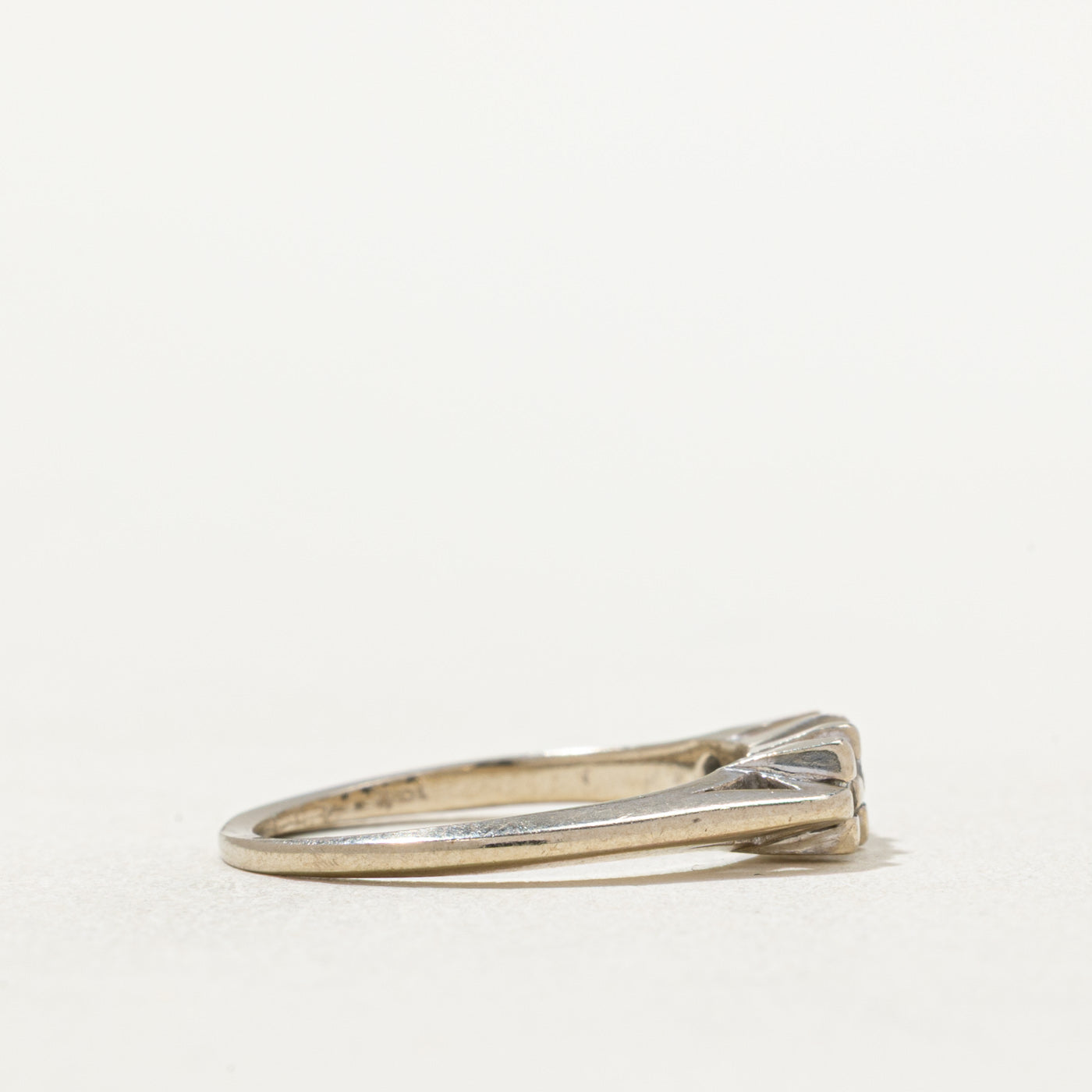 0.10ctw Four Stone Diamond Ring - Size 5.5 - Elegant Wedding Band, Anniversary Gift & Everyday Jewelry for Women