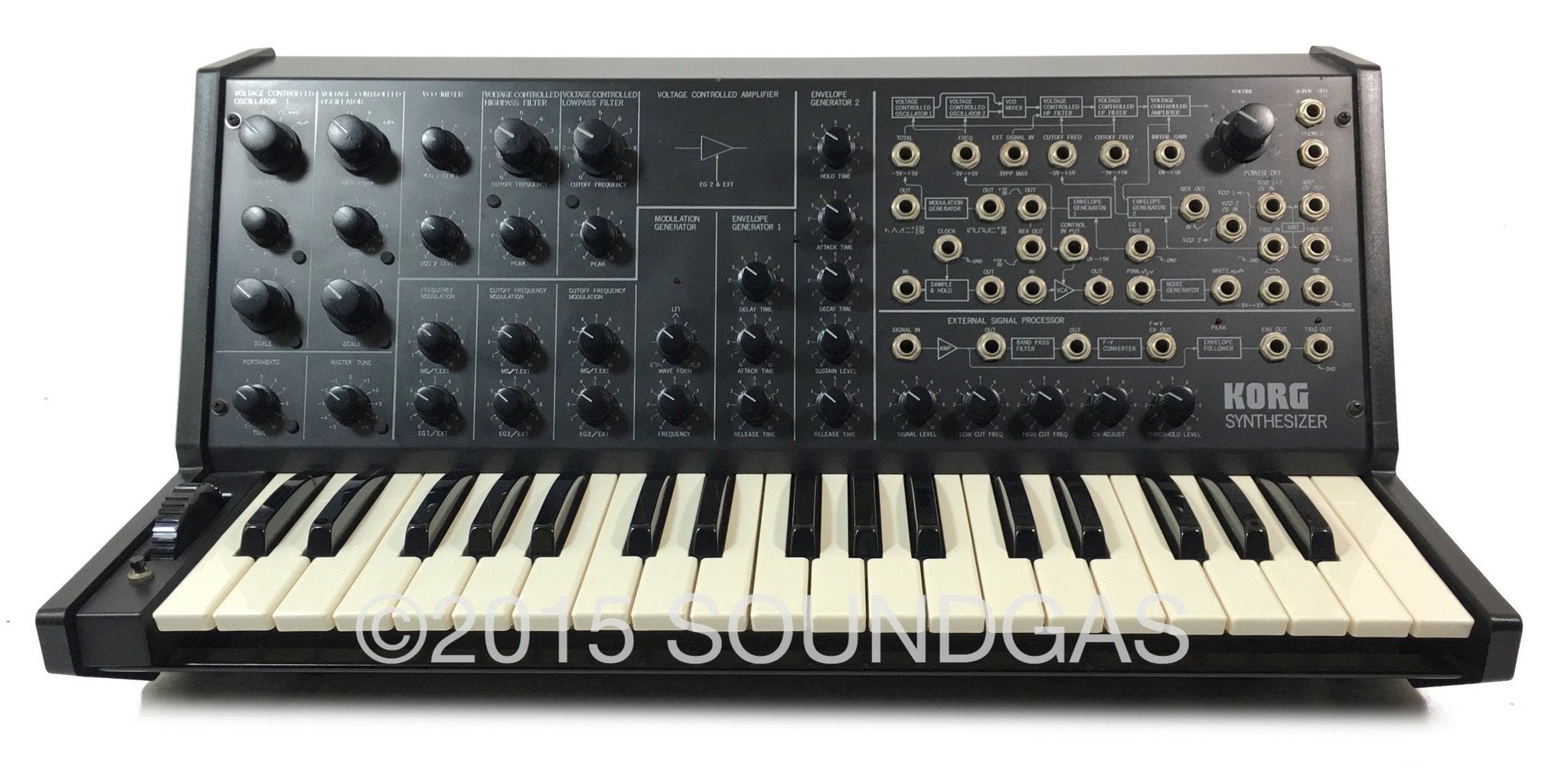 KORG MS-20 Mark 1 Analog Synthesizer with Original Hard Case - Perfect for Music Production, Live Performances & Studio Recording