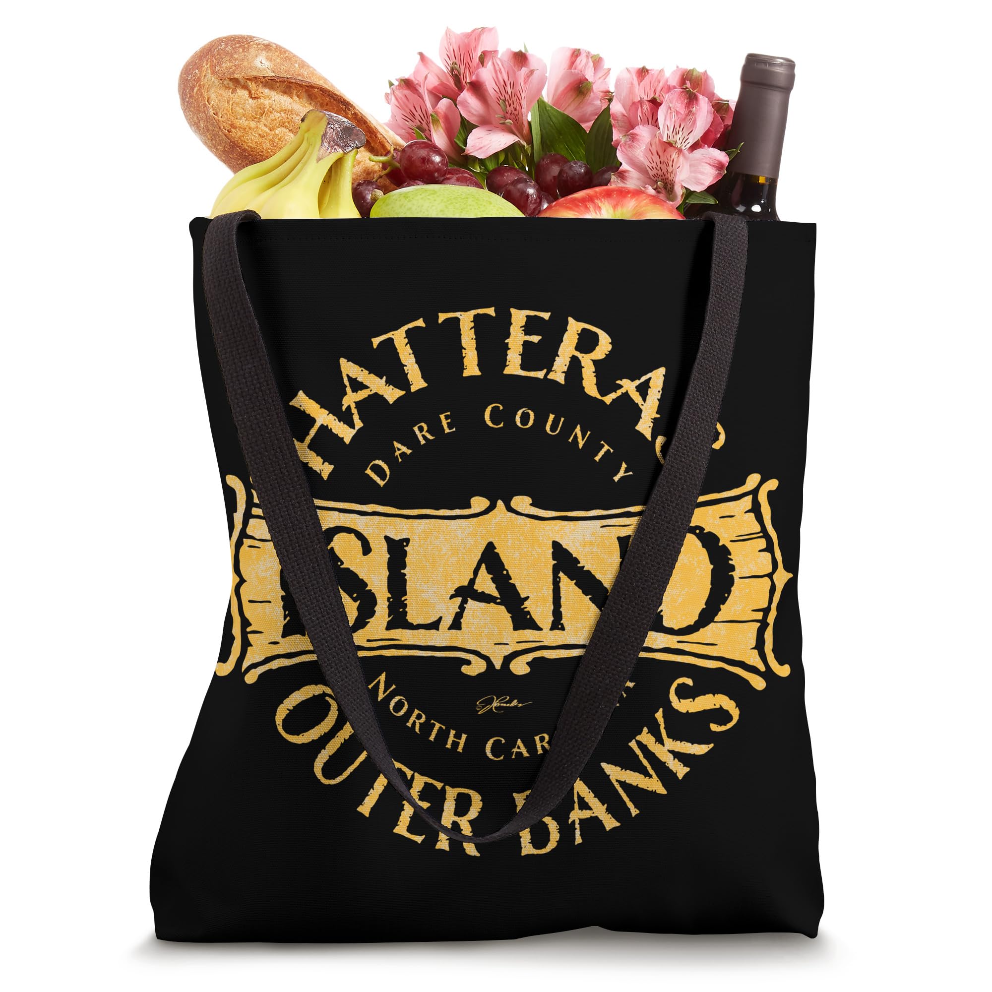 JCombs: Stylish Hatteras Island North Carolina Tote Bag - Durable & Lightweight Beach Bag for Travel, Shopping & Everyday Use