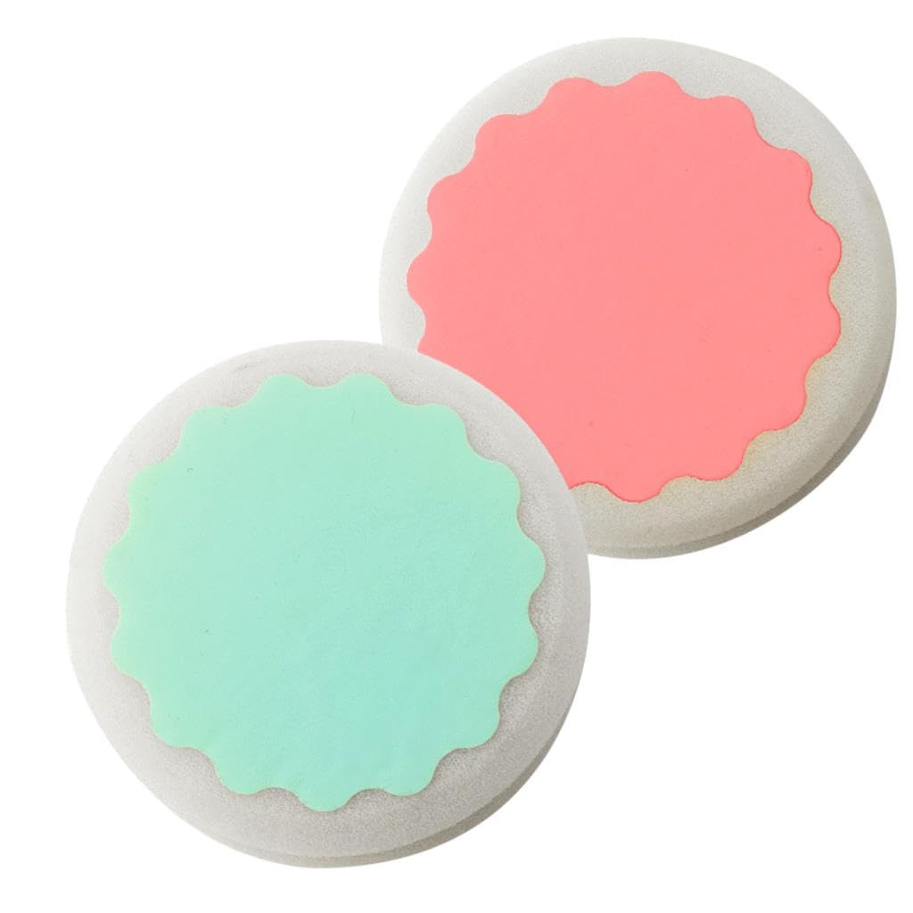 VMS INDIA 2-Pack Exfoliating Sponge for Legs, Arms & Bikini Area | Gentle Hair Removal & Skin Care | Perfect for Shaving Prep & Post-Wax Exfoliation