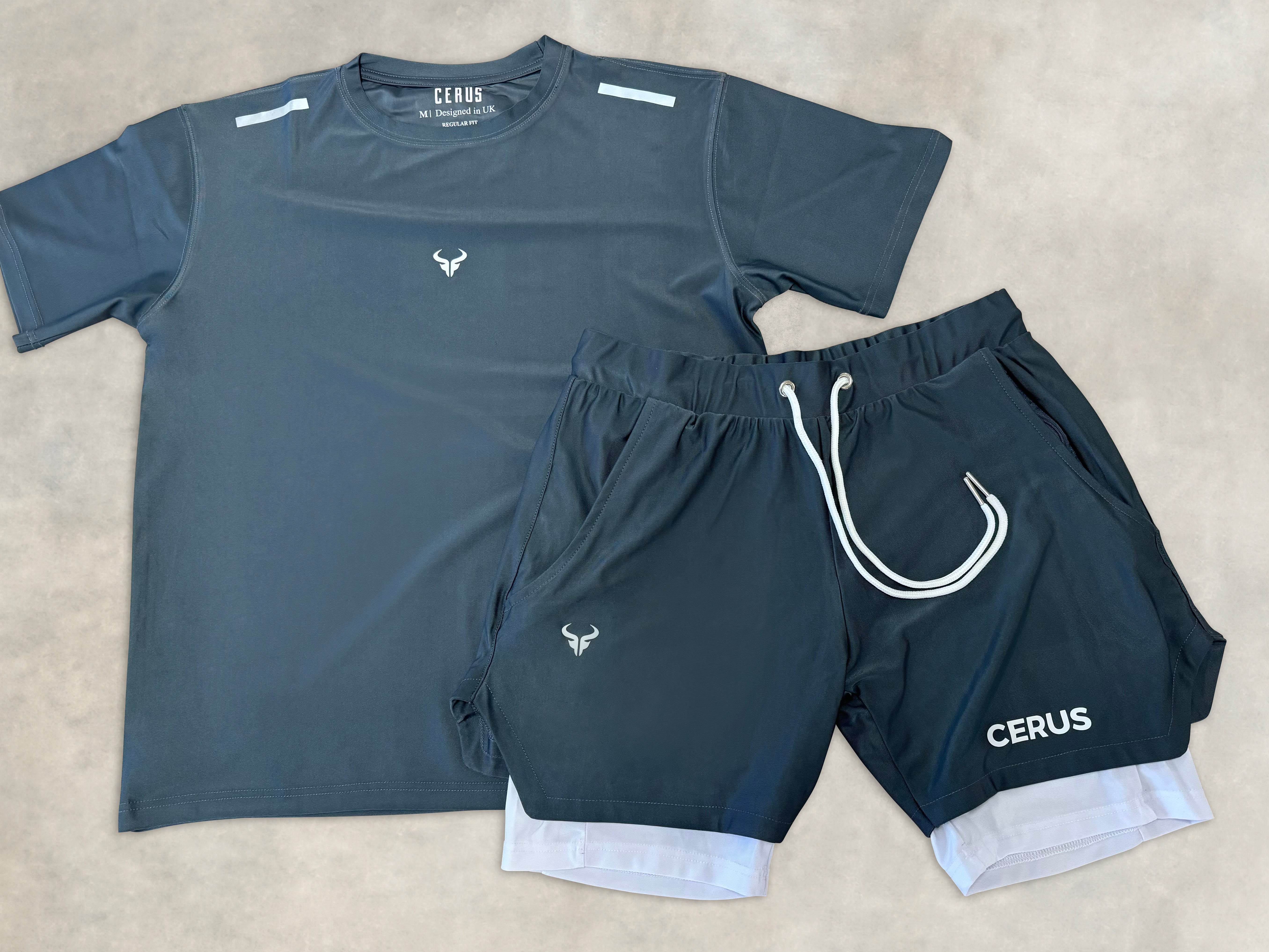 Cerus Grey Janus Men's T-Shirt - Premium Cotton Casual Tee for Everyday Wear | Gym, Workout, Street Style & Lounge Comfort