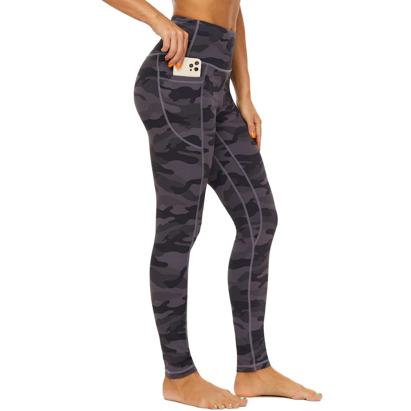 CCKO High Waisted Yoga Pants for Women with Pockets - Stretchy Workout Leggings with Tummy Control - Perfect for Gym, Running & Everyday Wear