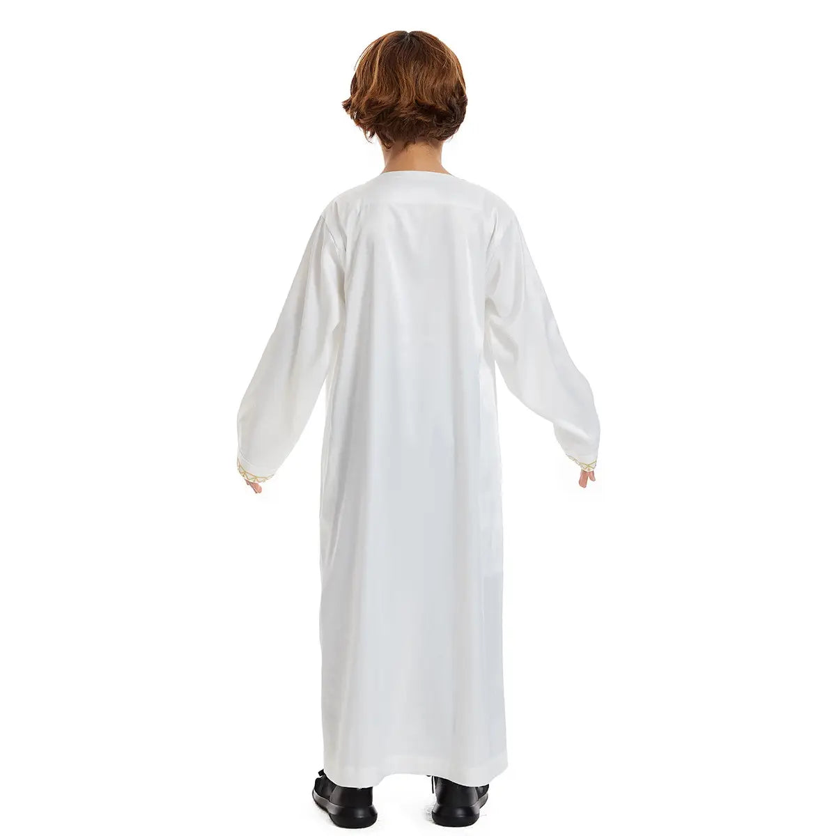 Traditional Middle Eastern Arab Boy Thobe Thawb with Tassel - Islamic Eid & Wedding Outfit for Kids - Perfect for Special Occasions & Cultural Events