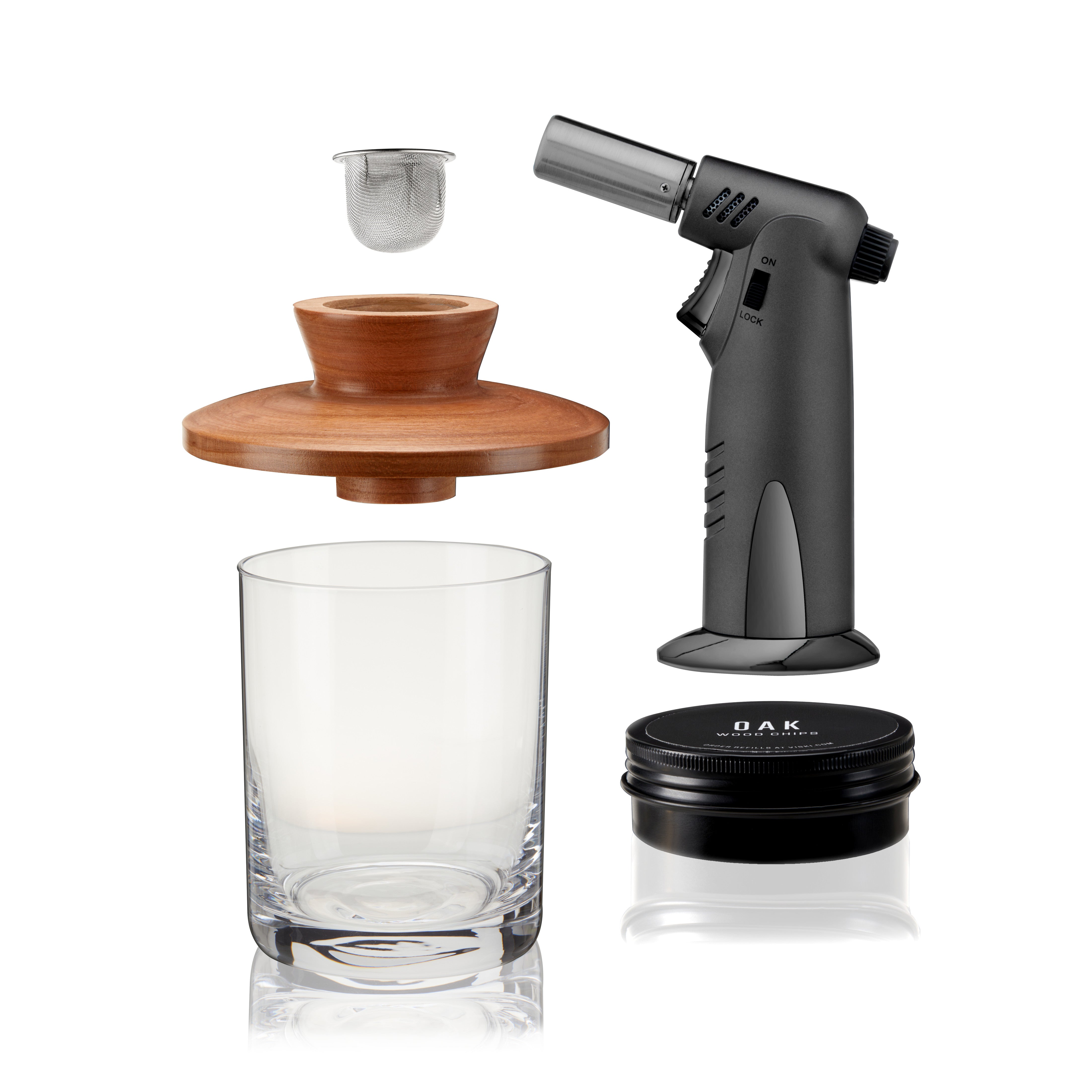 Premium Alchemi Single Serve Smoked Cocktail Kit - DIY Home Bar Mixing Set for Whiskey, Bourbon & Craft Cocktails | Perfect for Parties, Gifts & Home Entertaining
