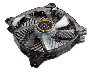 LEPA 120mm x 120mm x 25mm Casino Blue LED Case Fan with PWM Control - High Airflow PC Cooling Fan for Gaming PC, Computer Case & CPU Cooler (LPVC1C12P BL)