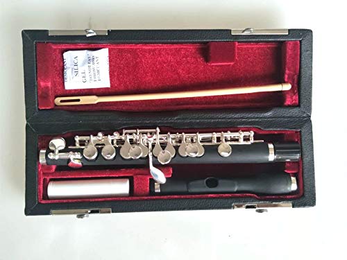 Professional Silver Plated Piccolo in C Key - Excellent Sound Quality & Advanced Technique for Band, Orchestra & Solo Performances