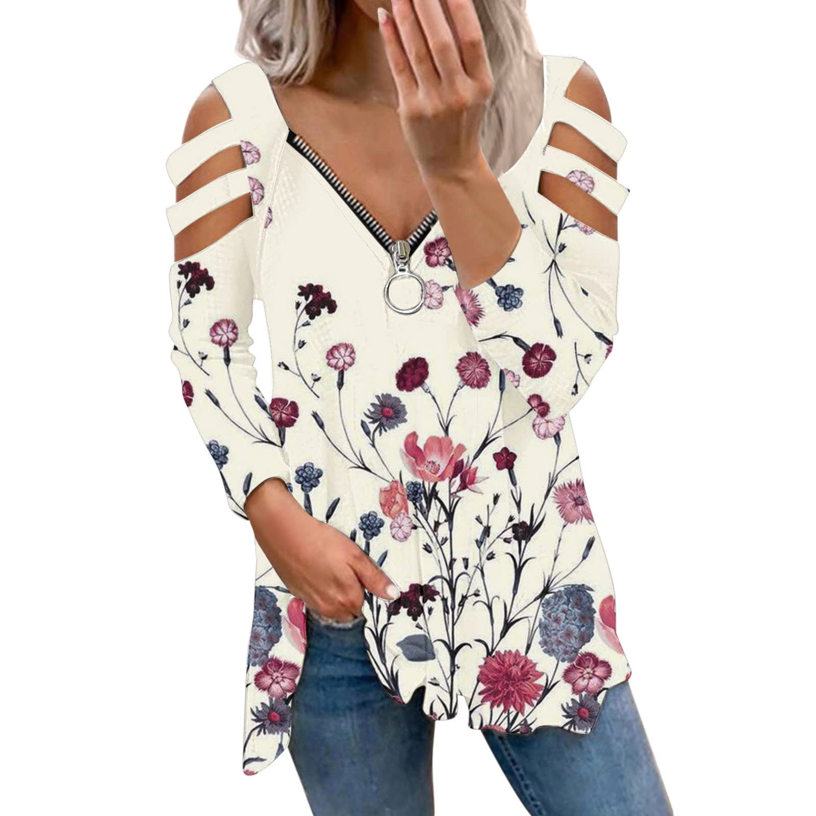 Women's Long Sleeve Crewneck T-Shirts - Casual Work Tops & Basic Tunic Tees for Fall 2022 | Perfect for Office Wear, Layering & Everyday Comfort