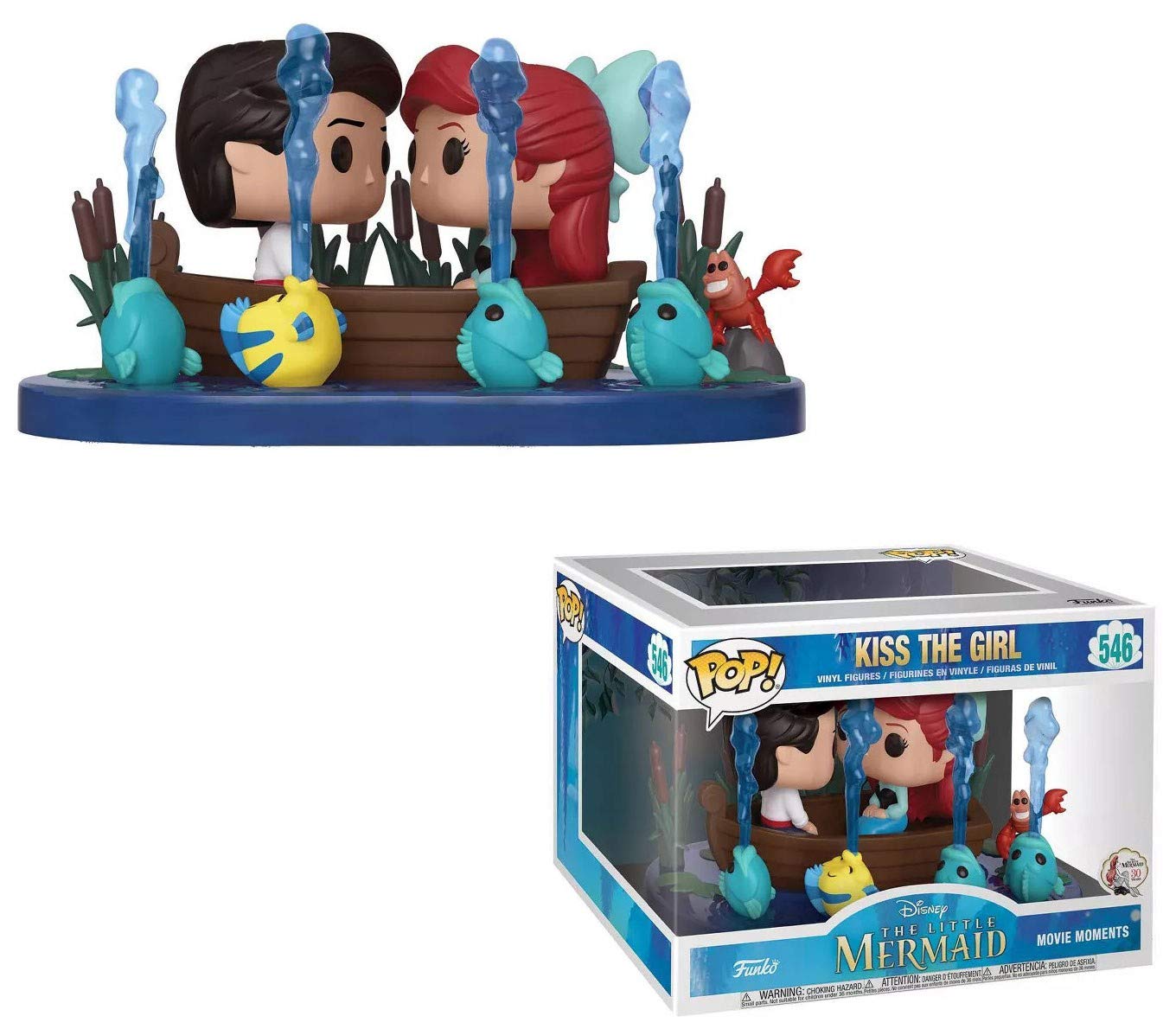 Funko POP! Exclusive Movie Moments: The Little Mermaid - Kiss The Girl (SDCC Debut) | Collectible Disney Vinyl Figure | Perfect for Disney Fans, Collectors & Home Decor