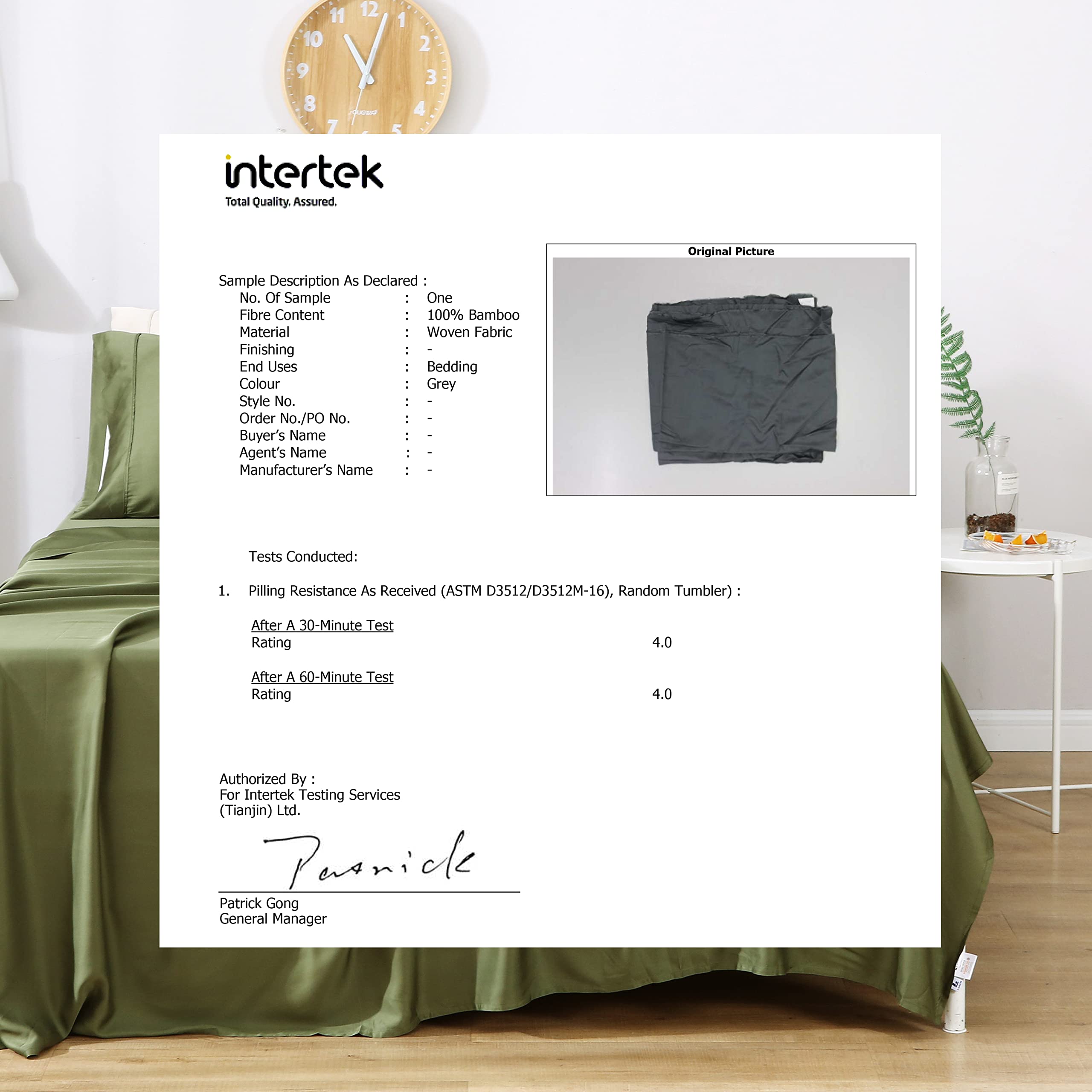 Bamboo Rayon Cooling Bed Sheets Set - King Size, 4-Piece Silky Soft & Breathable Sheets with Deep Pockets (Fits Up to 16