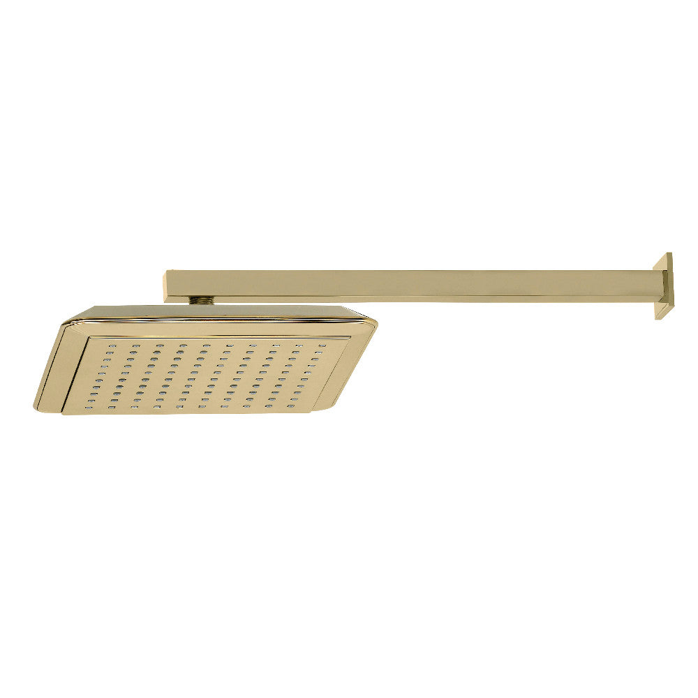 Kingston Brass K251A0CK Claremont 9 5/8 Inch Square Shower Head with Adjustable Shower Arm - Modern Bathroom Upgrade for Luxurious Spa-Like Experience