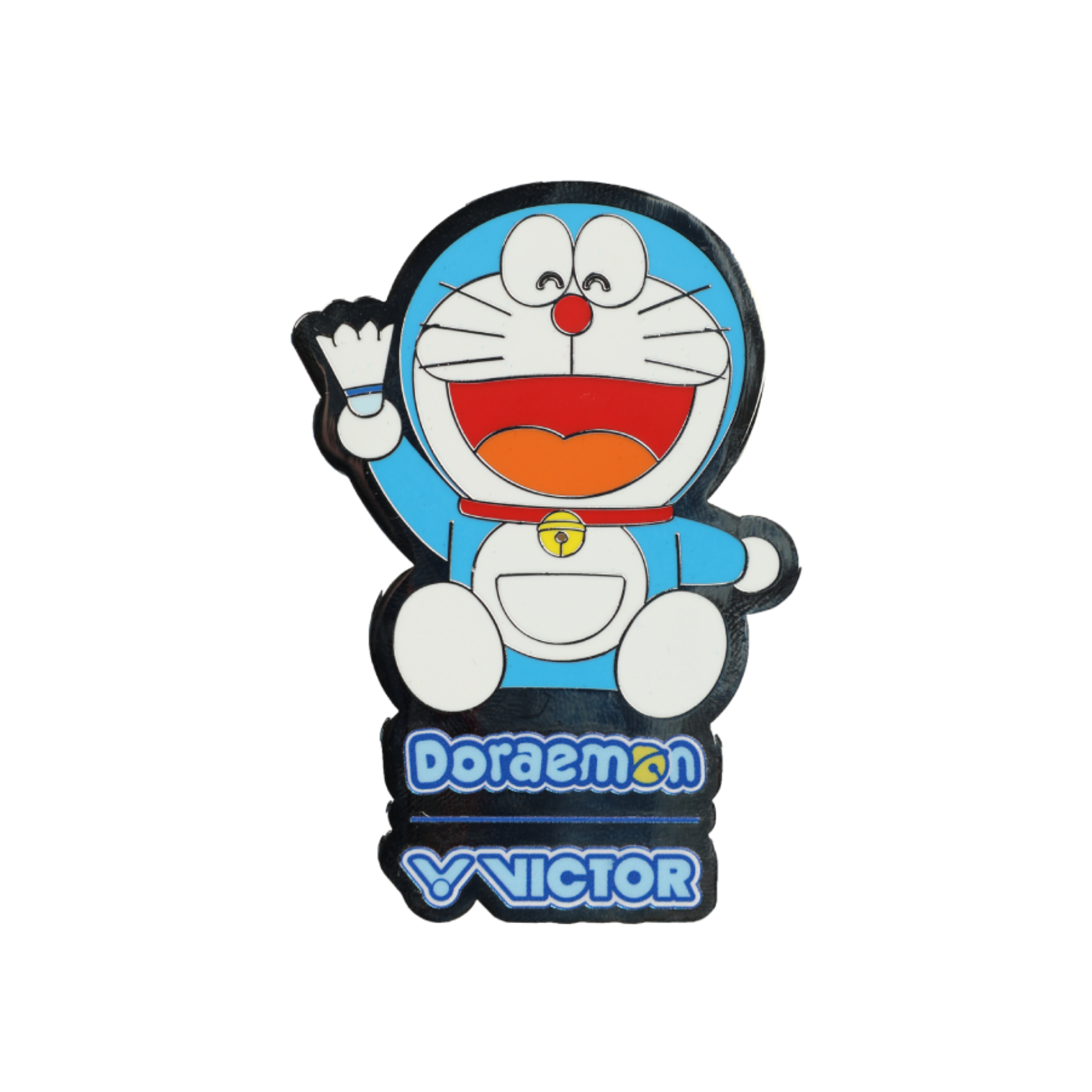 Victor X Doraemon DX DRM GB Badminton Racket Set - Premium Carbon Fiber Shuttlecock Racket with Gift Box [Deep Sky Blue] | Perfect for Beginners & Kids, Great for Indoor/Outdoor Play, Training & Gifts