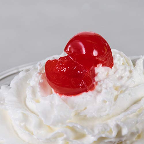 Premium Maraschino Cherry Halves in 1/2 Gallon Jar - 6 Pack Case | Sweet Cocktail Garnish for Drinks, Desserts & Baking | Perfect for Bars, Restaurants & Home Use