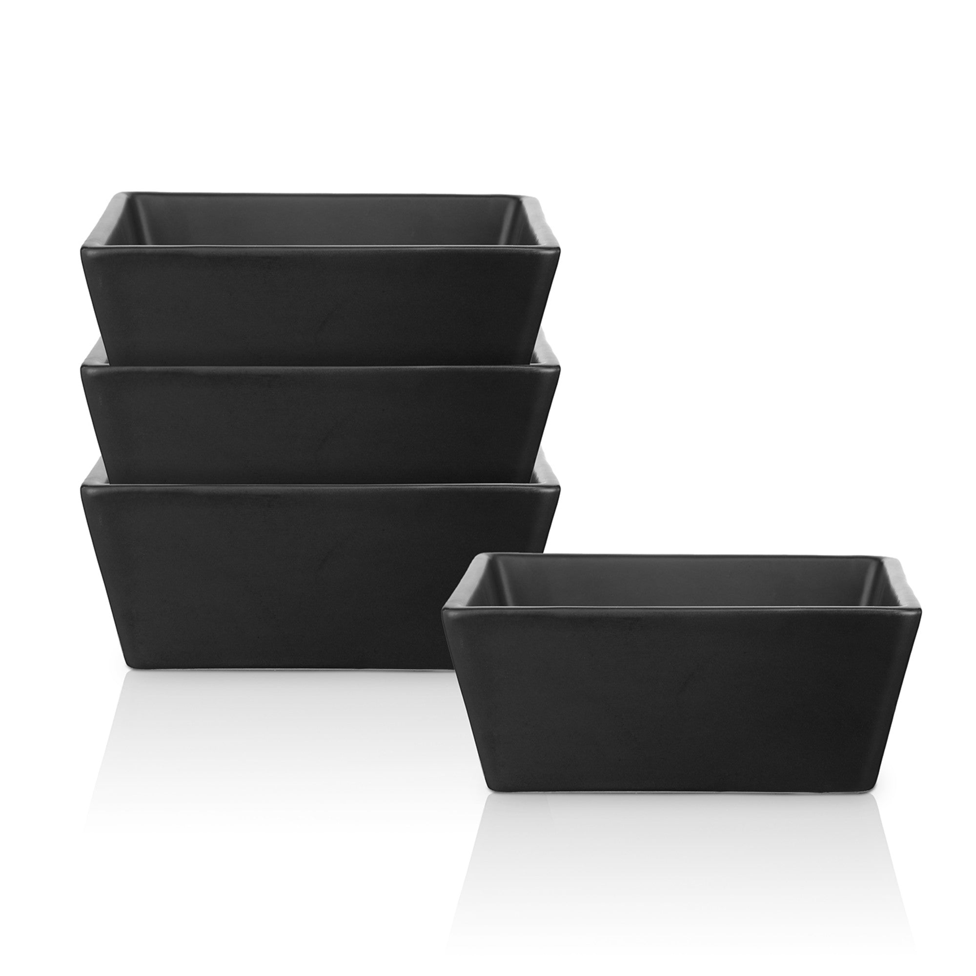 Grace Stoneware Bowl - Black Matte Ceramic Serving Bowl for Soup, Salad, Pasta | Microwave & Dishwasher Safe | Elegant Dining & Entertaining