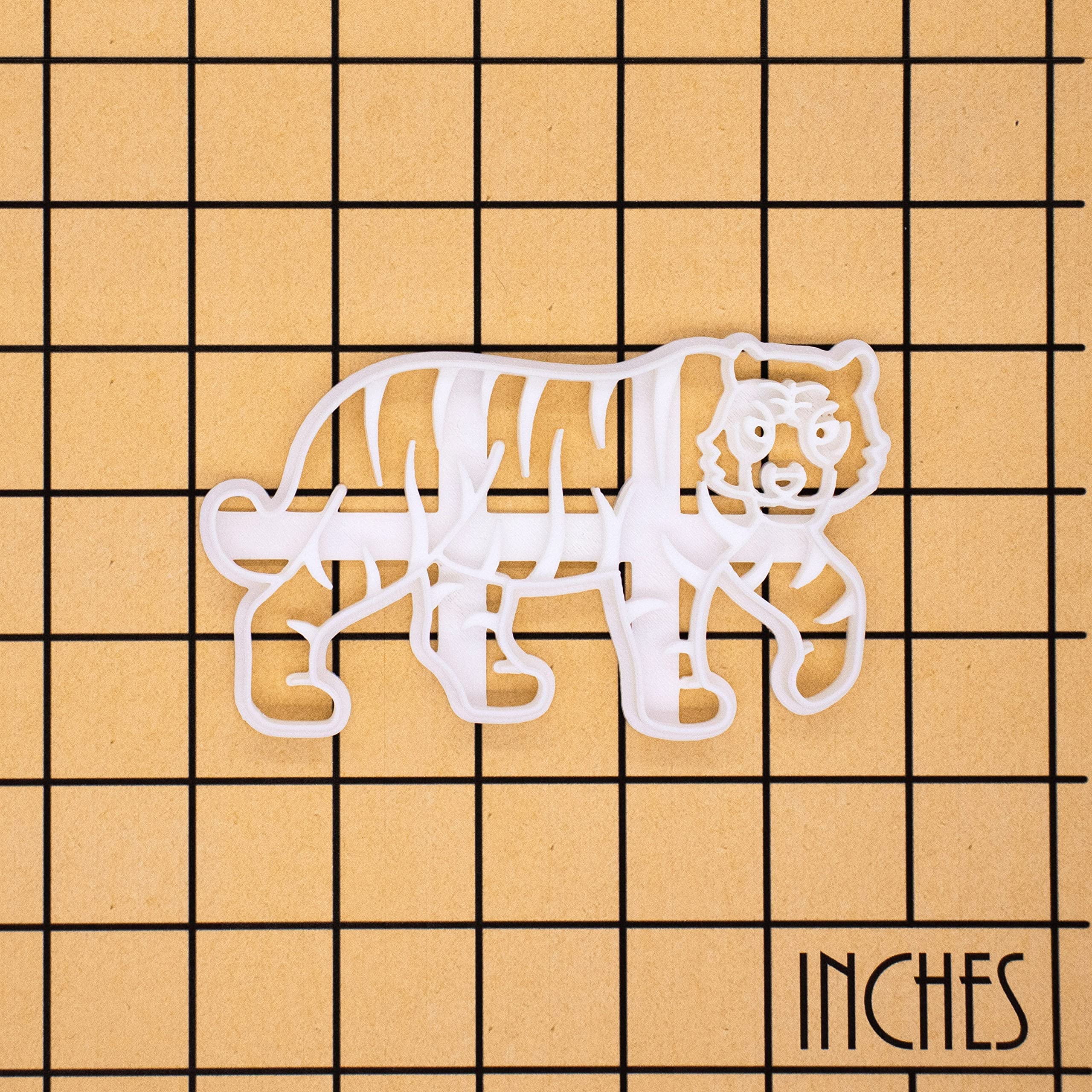 Tiger Body Cookie Cutter - 1 Piece Stainless Steel Baking Tool for Animal Shaped Cookies | Perfect for Birthday Parties, Baby Showers & Holiday Baking - Bakerlogy