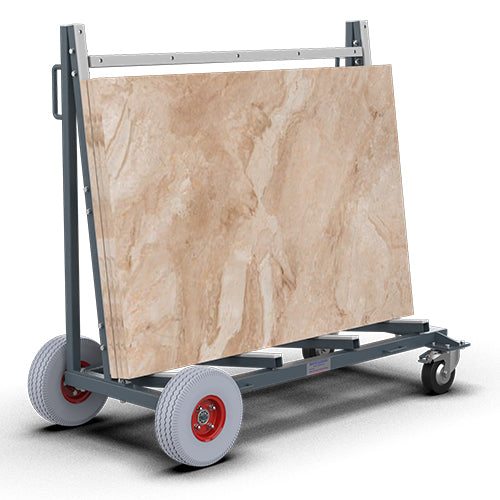 Abaco QLI Double-Sided Slab Buggy - Heavy-Duty Concrete Wheelbarrow for Construction & Landscaping | Perfect for Transporting Bricks, Rocks & Building Materials
