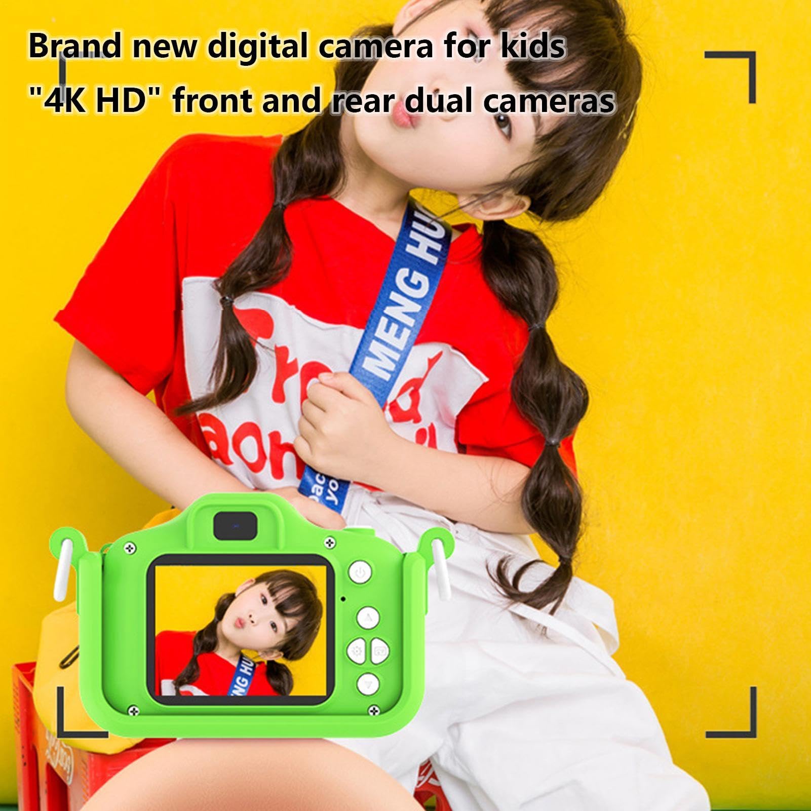 Kids Digital Camera 1080 HD - Cartoon Camera for Children, Fun & Easy-to-Use Toy Camera with HD Video - Perfect for Birthday Gifts, Travel, and Creative Play