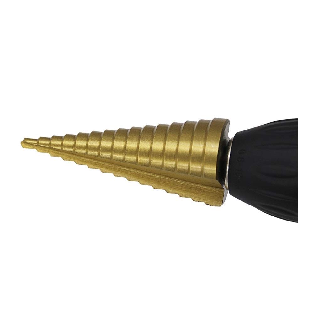 HSS Titanium Step Drill Bit Set - 4-12mm Hexagon Shank, High-Speed Steel Cone Drill for Metal, Wood & Plastic - Perfect for DIY, Home Improvement & Metalworking Projects
