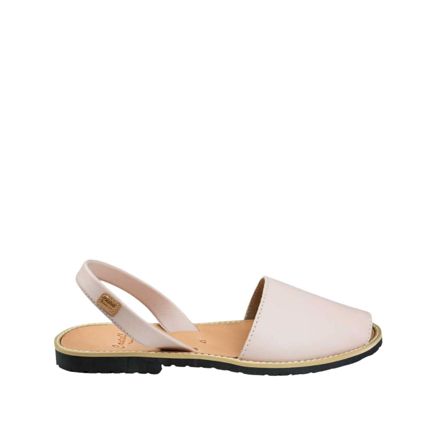 Women's Standard Basic Leather Menorcan Sandals with Open Toe - Madona 1056 Piel | Comfortable Summer Casual Shoes for Beach, Vacation & Everyday Wear