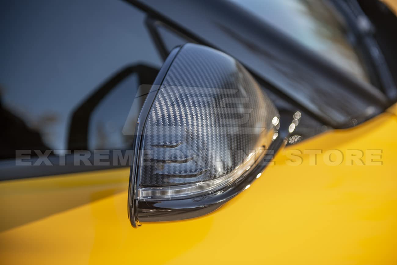 2020-2023 Toyota Supra JDM Style Carbon Fiber Side Mirror Covers - Replacement Pair for Enhanced Style & Protection | Perfect for Car Enthusiasts & Custom Builds