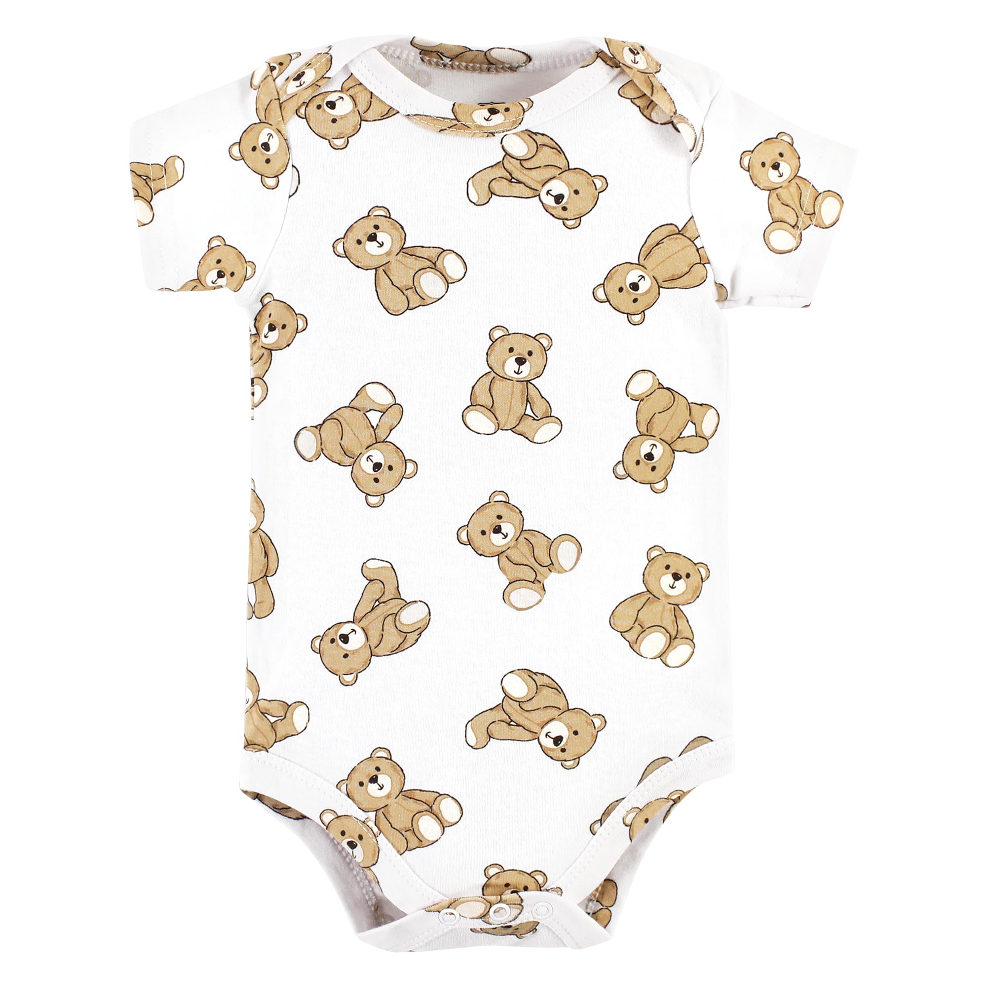 Hudson Baby Cotton Bodysuit Set - Unisex Outfit with Bib for Newborns & Infants