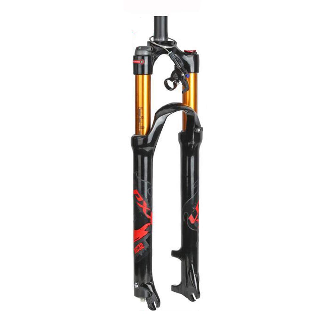 HIOD Mountain Bike Front Fork - Lightweight Magnesium Alloy Air Suspension Fork with Lockout for MTB, Trail & Cross-Country Riding | Perfect for Off-Road Adventures & Mountain Trails