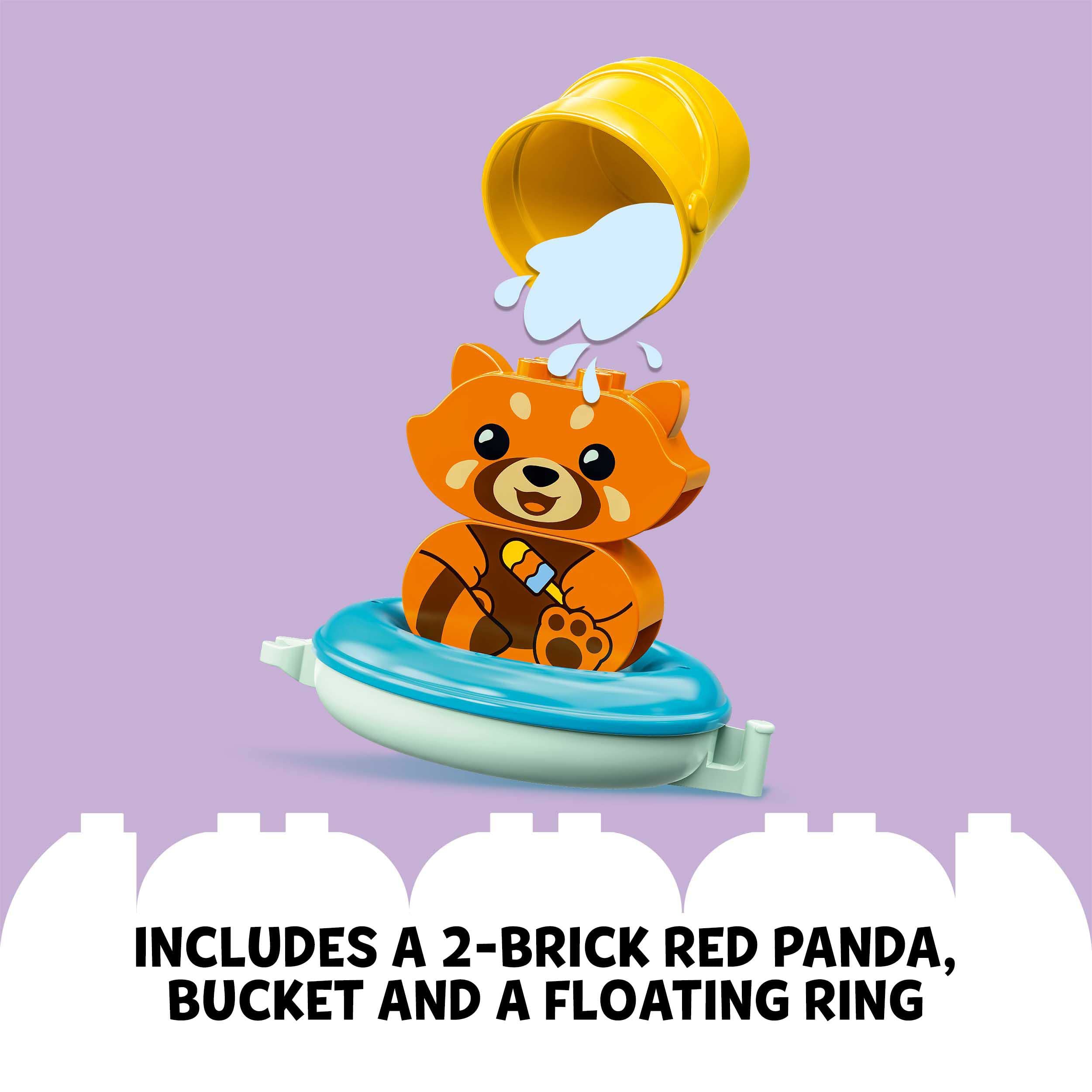 LEGO 10964 DUPLO Bathtub Fun: Floating Panda, Bath Toy for Babies & Toddlers 1.5-3 Years, Animal Bath Toys for Boys & Girls – Perfect for Bathtime Play & Early Learning