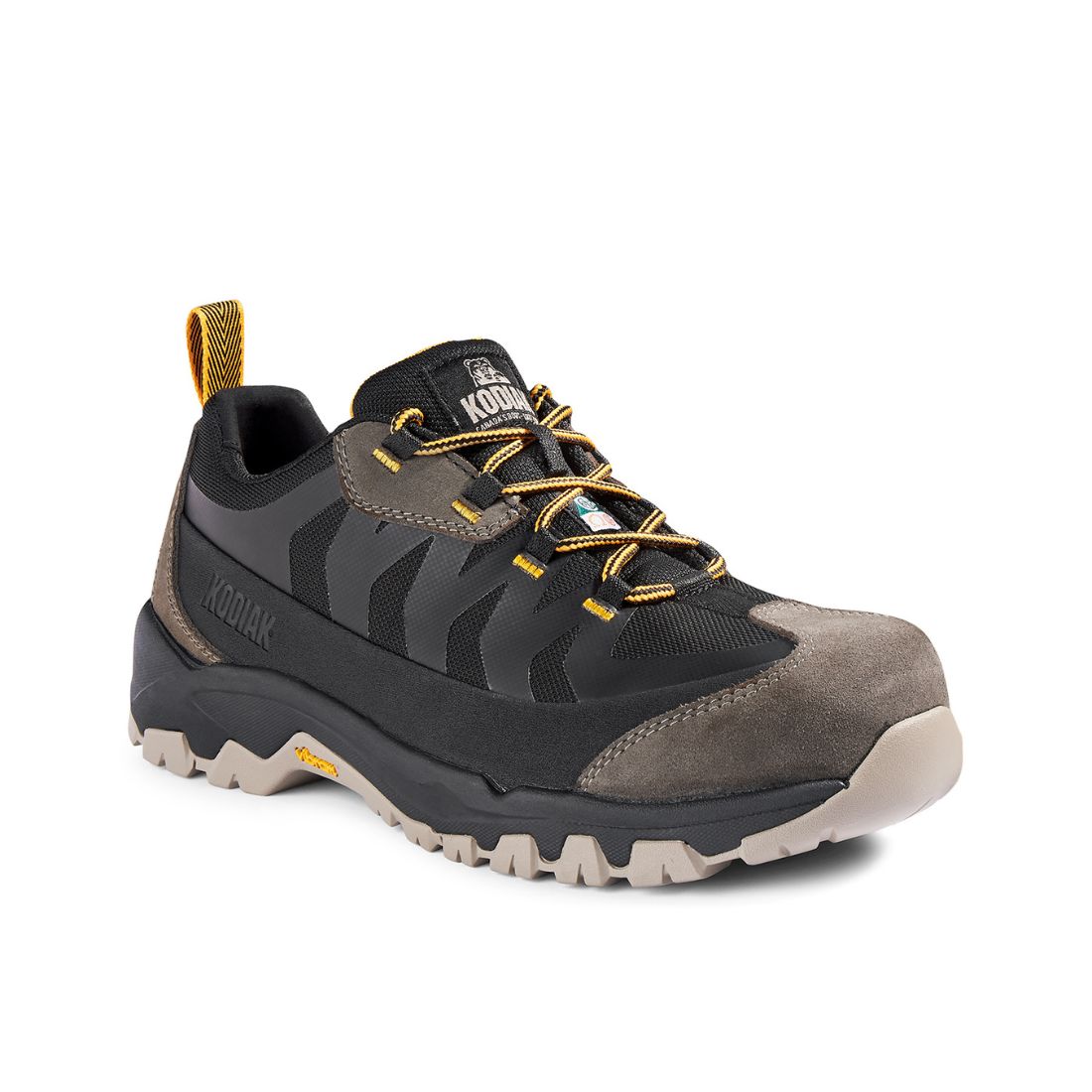 Kodiak Quest Bound Trail Men's Composite Toe Work Boots 1278BK - Black Fossil | Durable Safety Shoes for Construction, Hiking & Outdoor Work