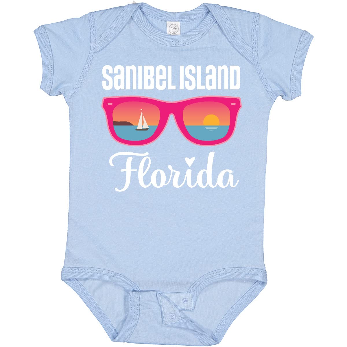 Inktastic Sanibel Island Florida Vacation Baby Bodysuit - Cute Summer Outfit for Beach Trips & Family Photos