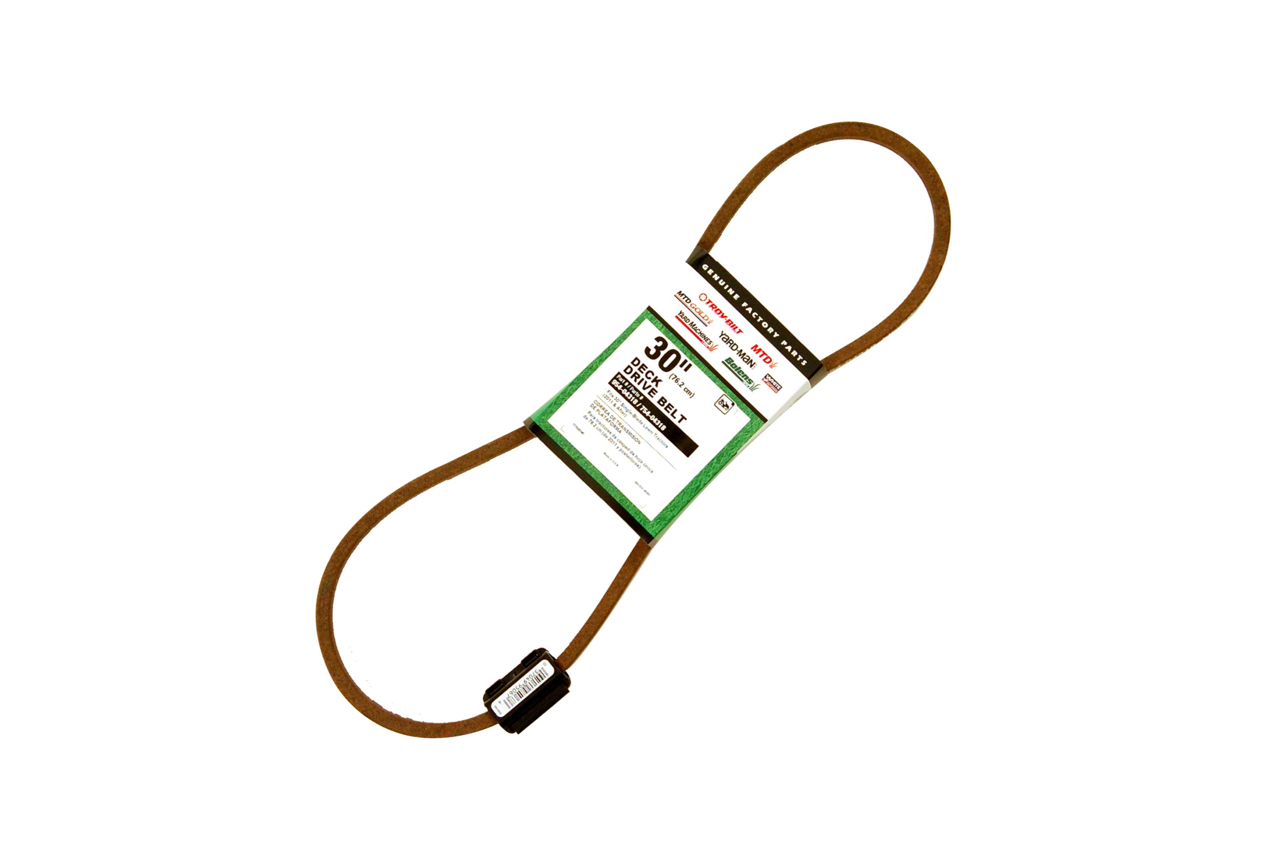 MTD Genuine Parts 30-Inch Deck Drive Belt Replacement for 2011+ Lawn Tractors - Compatible with Riding Mowers & Garden Tractors - Perfect for Lawn Maintenance & Landscaping
