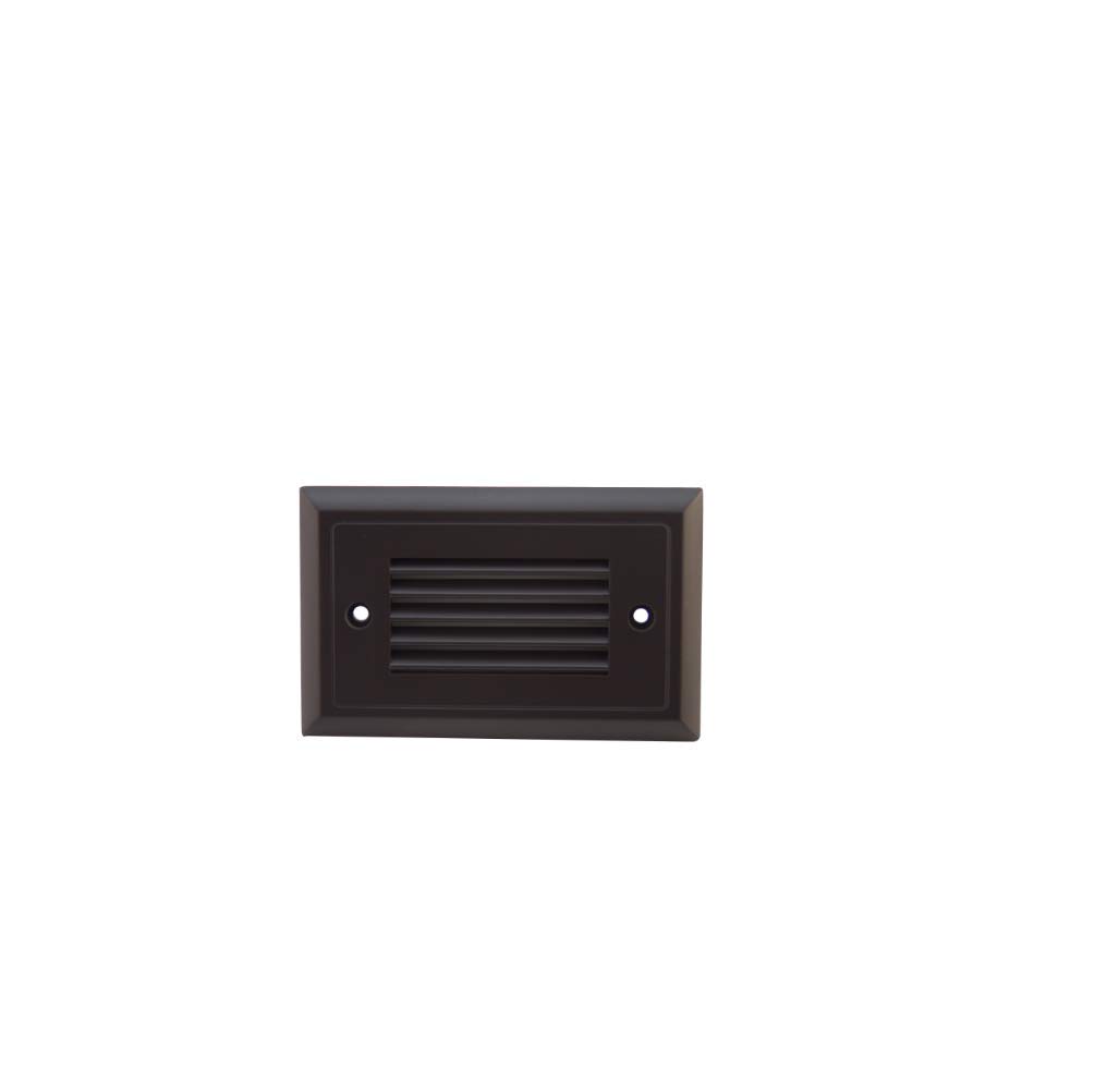 Diode LED MATTONE® 2 Step Light Horizontal Louvered Bronze - Energy Efficient Outdoor Wall Sconce for Patio, Garden & Entryway Lighting