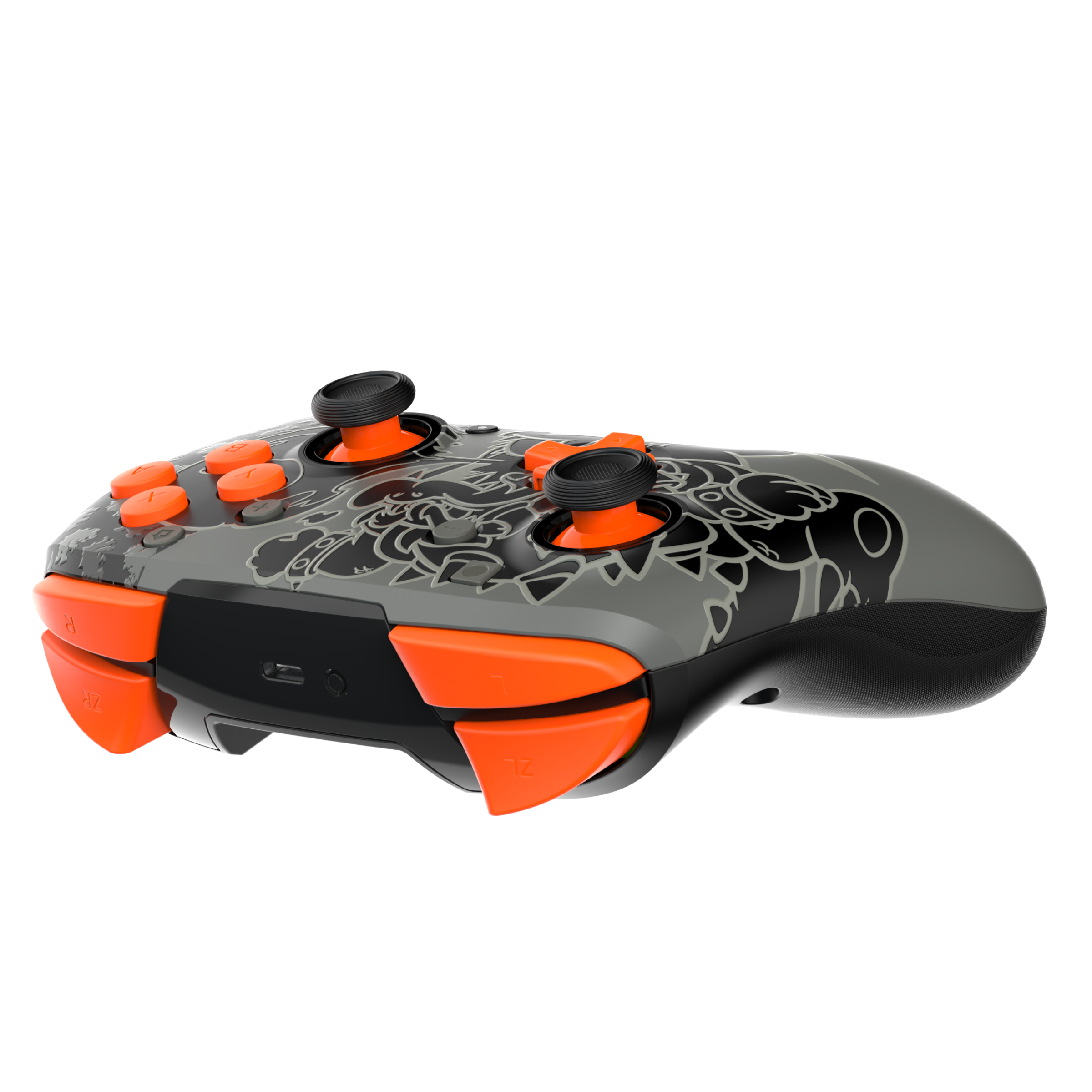 Nintendo Switch REMATCH GLOW Wireless Pro Controller - Blackout Bowser Edition | Compatible with Switch/Switch OLED | Ergonomic Design for Gaming, Party Play & Family Entertainment