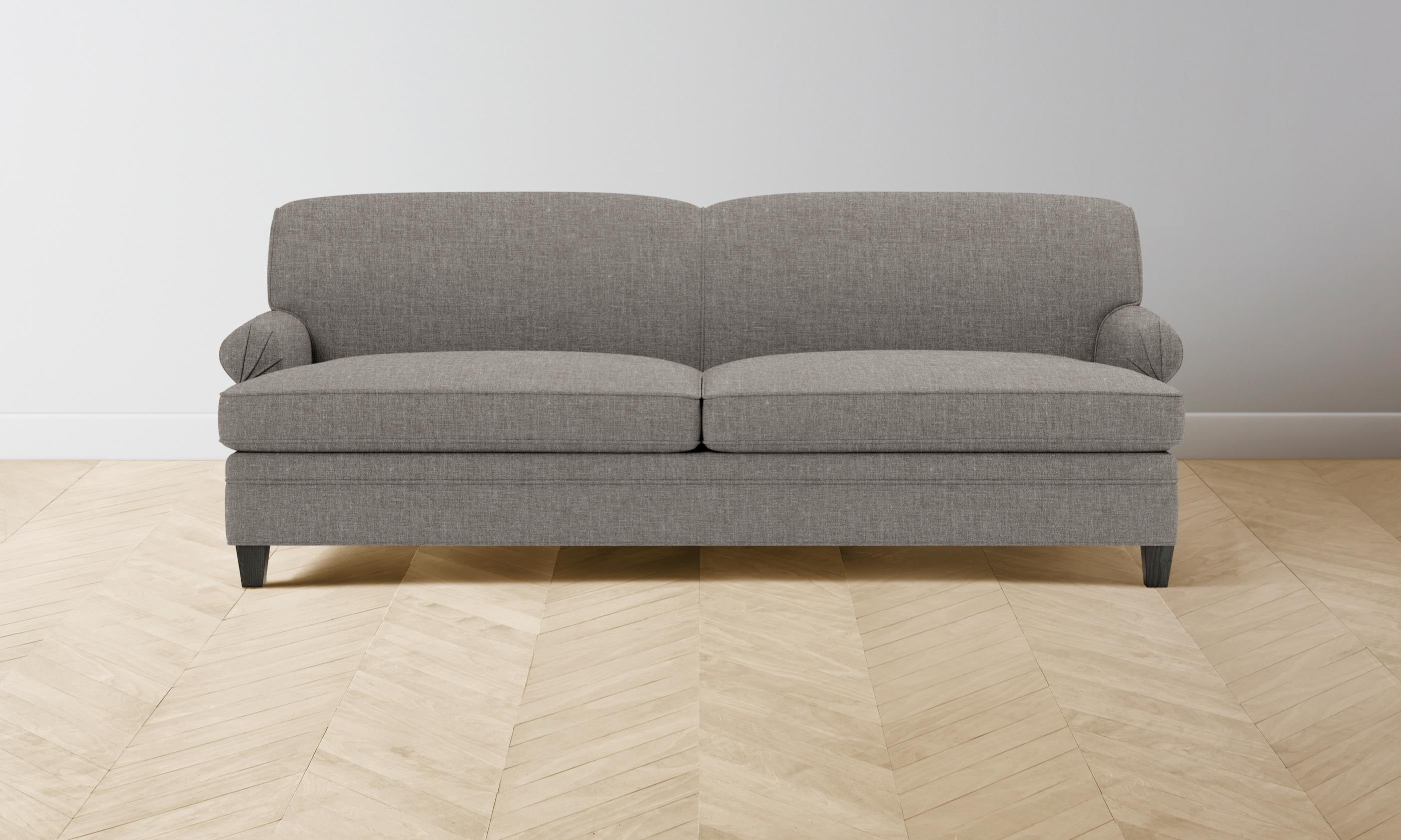 Carmine Sofa - Heritage Belgian Linen Upholstery in Agate | Modern Living Room & Lounge Furniture for Stylish Home Decor