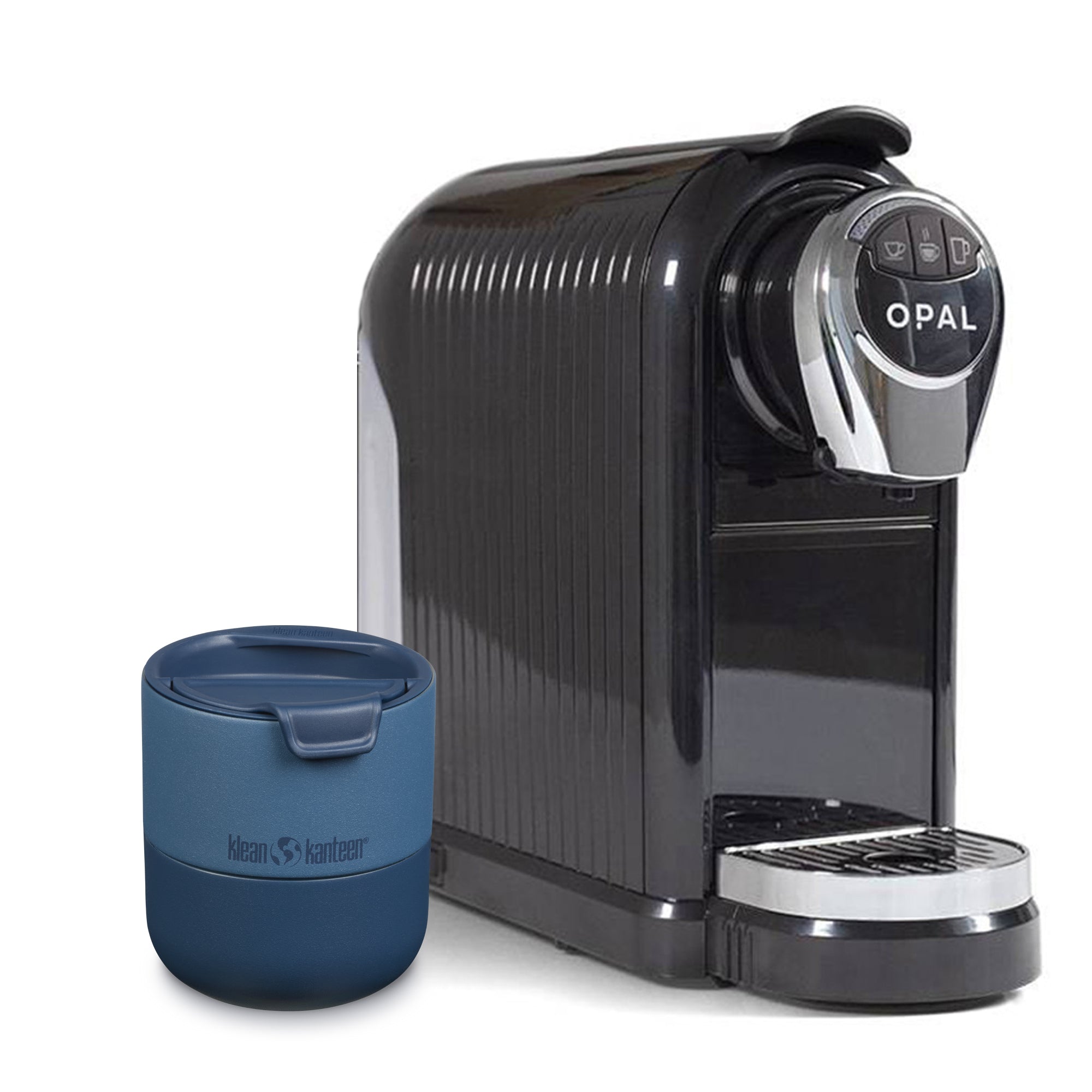 Premium OPAL Coffee Maker & Insulated Rise Lowball Tumbler Set - Perfect for Home Brewing, Office Use & Outdoor Camping