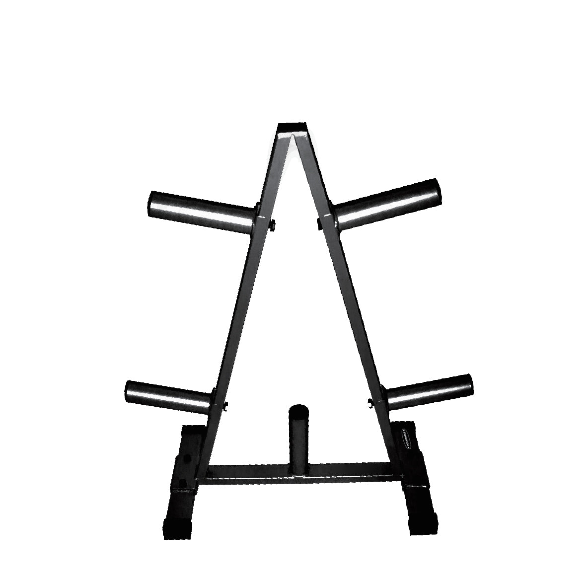 VO3 Olympic Plate Tree - Heavy Duty Weight Plate Storage Rack for Gym & Home Workout - Perfect for Olympic Weight Plates Organization